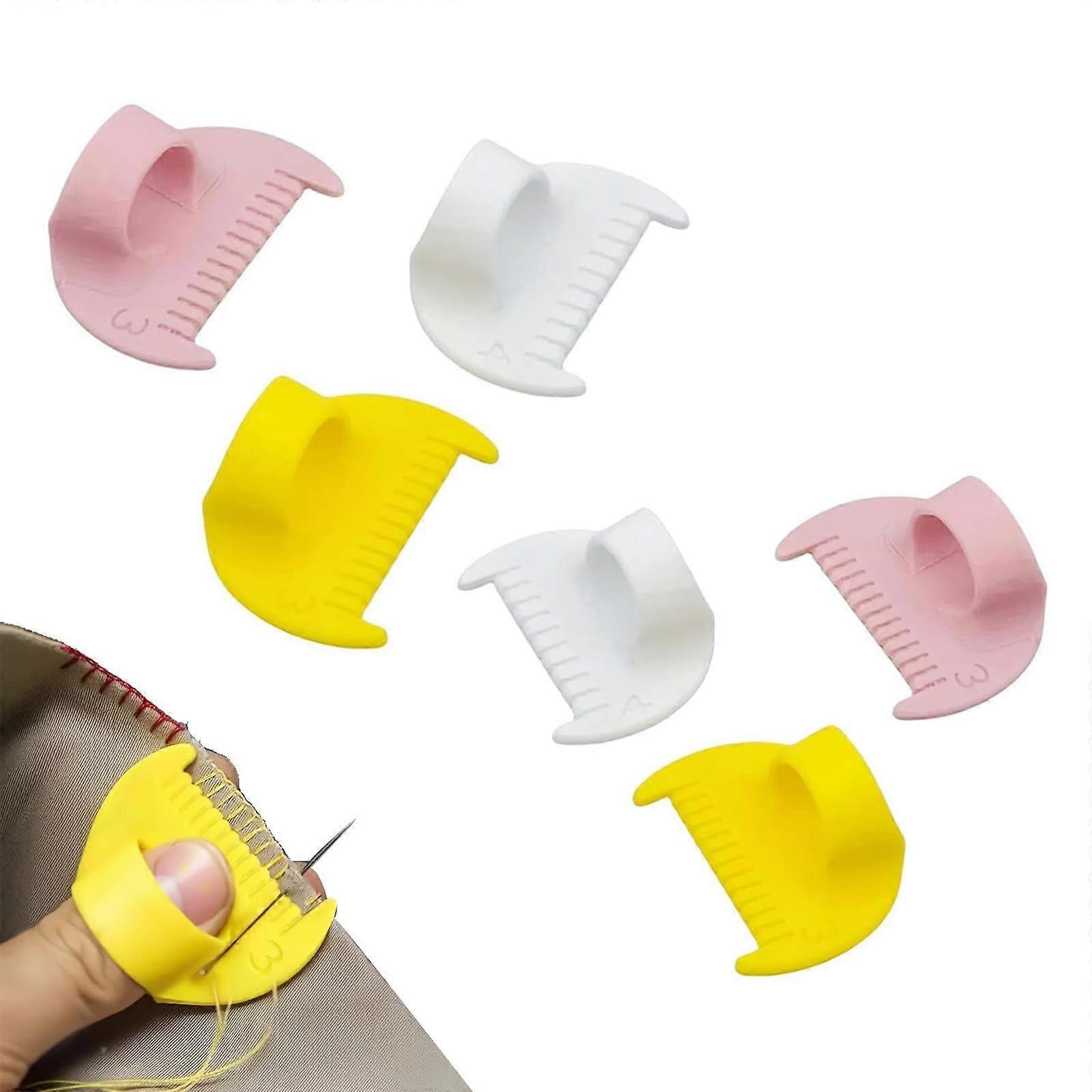 Edge Stitch Lock Sewing Gauge, 6pcs DIY Stitching Tool for Straight Curved Seams