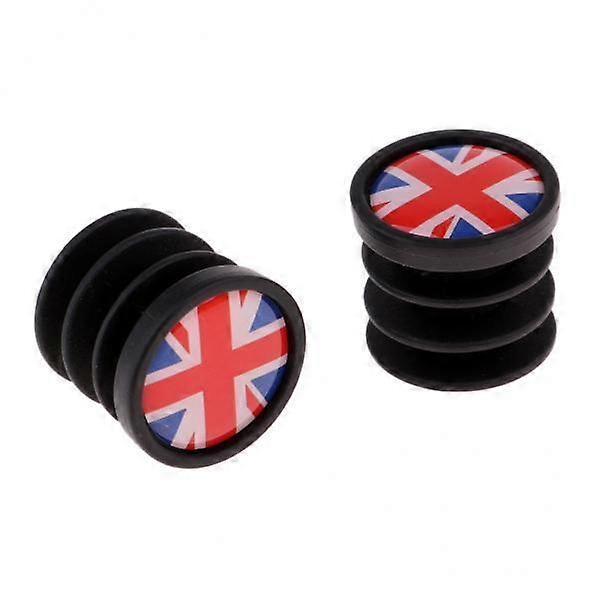 10x1 Pair National Flag Handlebar End Plugs For Mountain