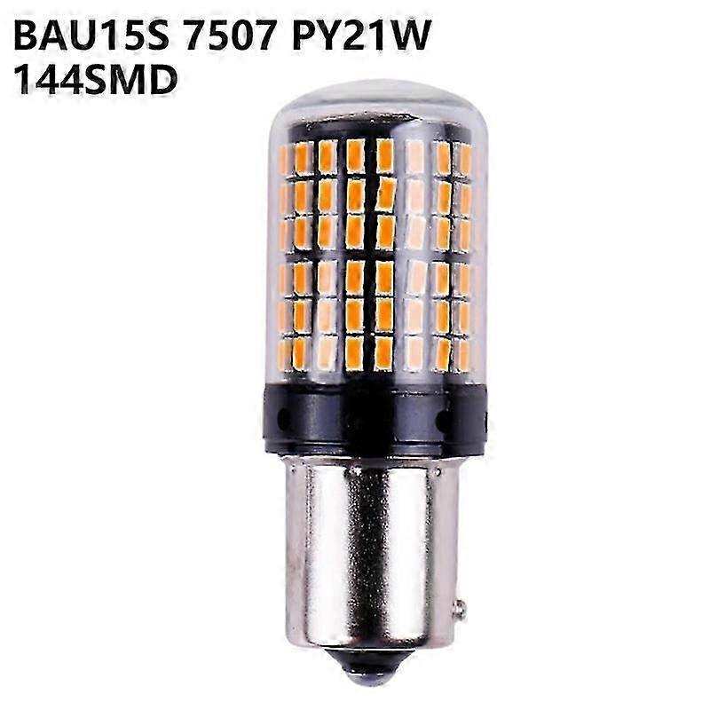 Error Free Led Turn Signal Lamp Bau15s 7507 Py21w 5009 Canbus 144smd Amber Blinker Front/rear Reversing Light Drl Brake Lamp