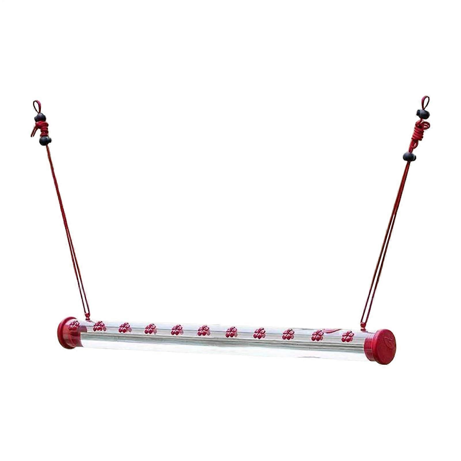 Bird Feeder Hummingbird Feeder Tray with Horizontal Drinking Tube, Weather Resistant, 2.76x2.56x11.81 Inches, Multicolored Flowers