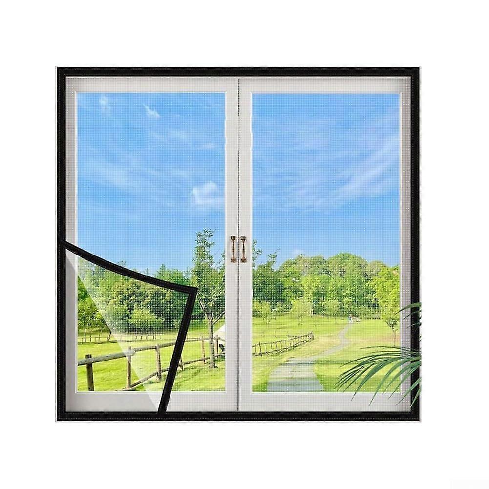 Self Assembly Anti-Mosquito Net for Home Use, Black Fine Mesh Design, Durable, Easy Install, Universal Fit