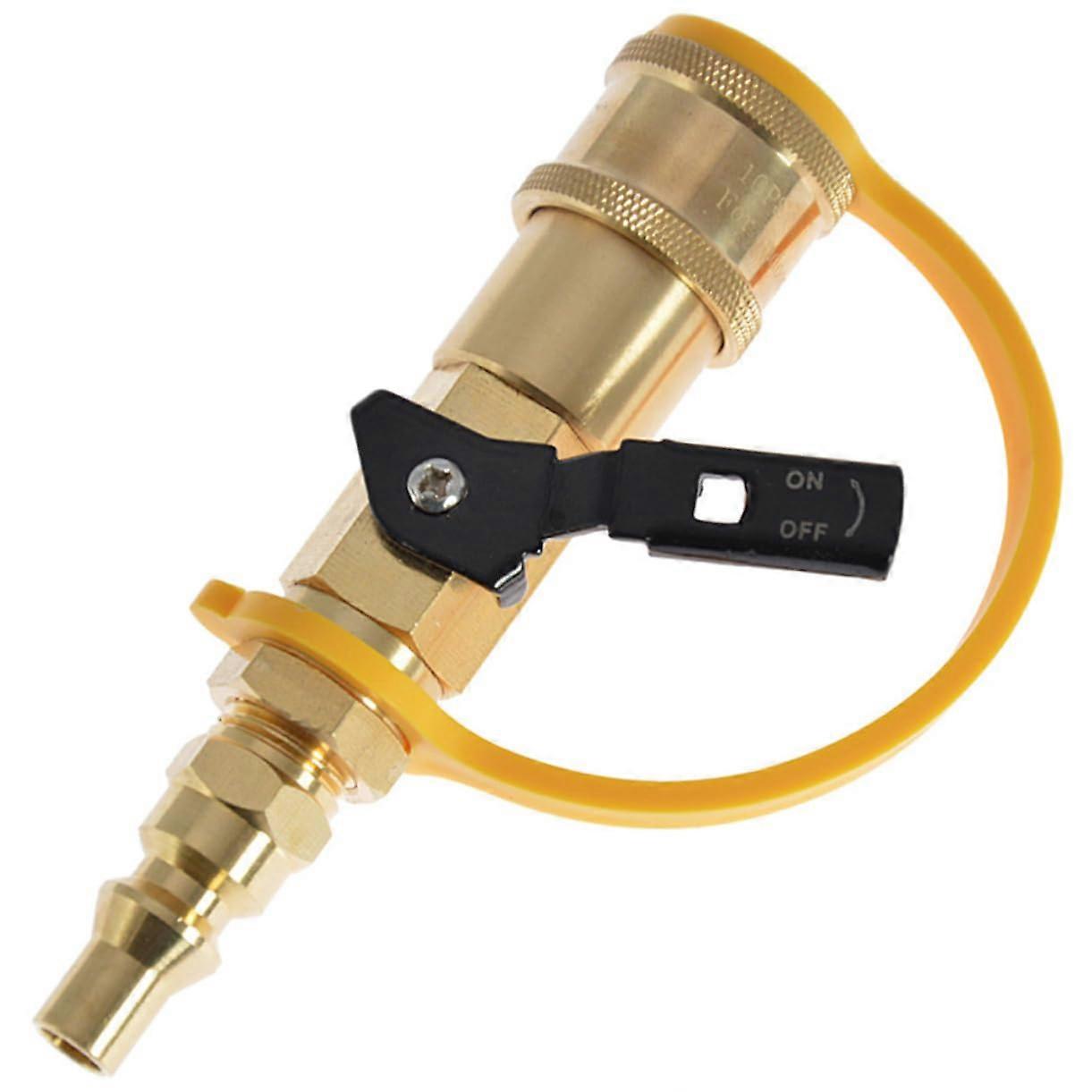 1Satz Propane Hose Adapter Quick Connect for Durable BBQ Grills, Corrosion Resistant, Compatible with Standard Propane Systems
