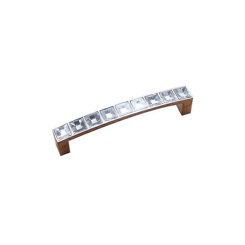 High quality 7012 square diamond crystal U-shaped handle drawer shoe cabinet