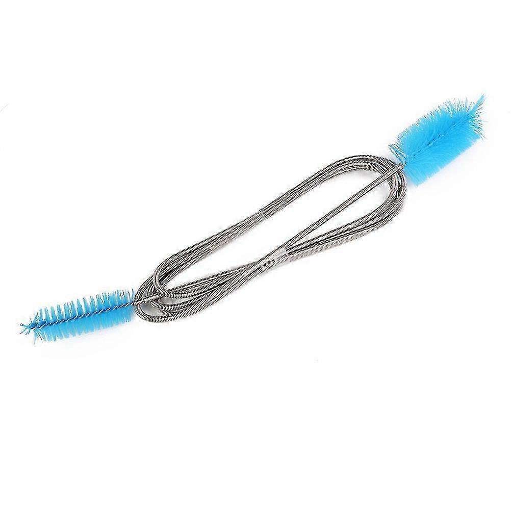 Flexible Double Ended Aquarium Water Hose Pipe Cleaning Brush Sky Blue