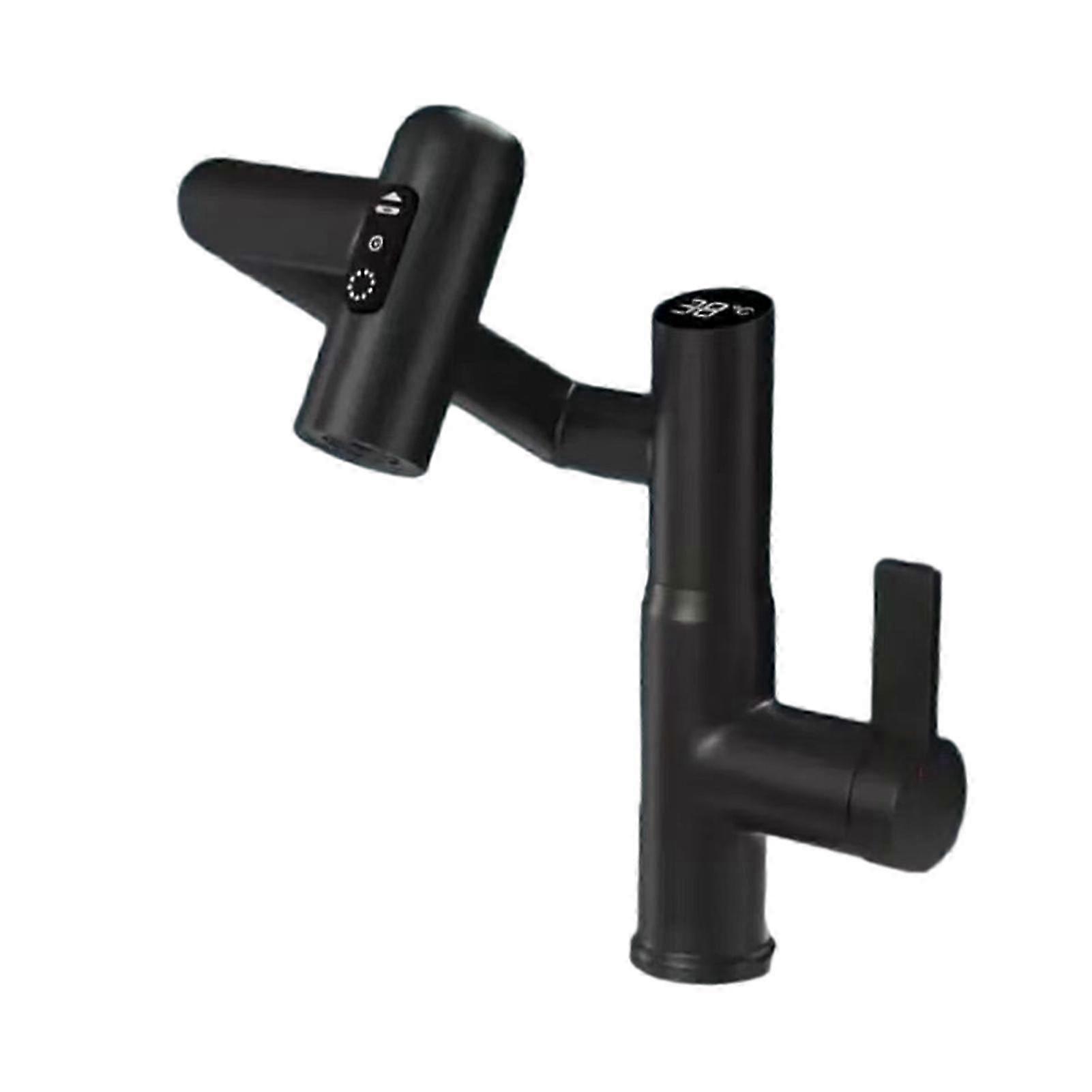 Rotatable 3-Speed Adjustable Digital Display Faucet for Home Bathroom Replacement