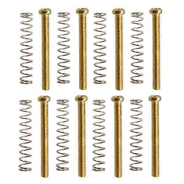 3x Guitar Pickup Frame Screws And Springs Set