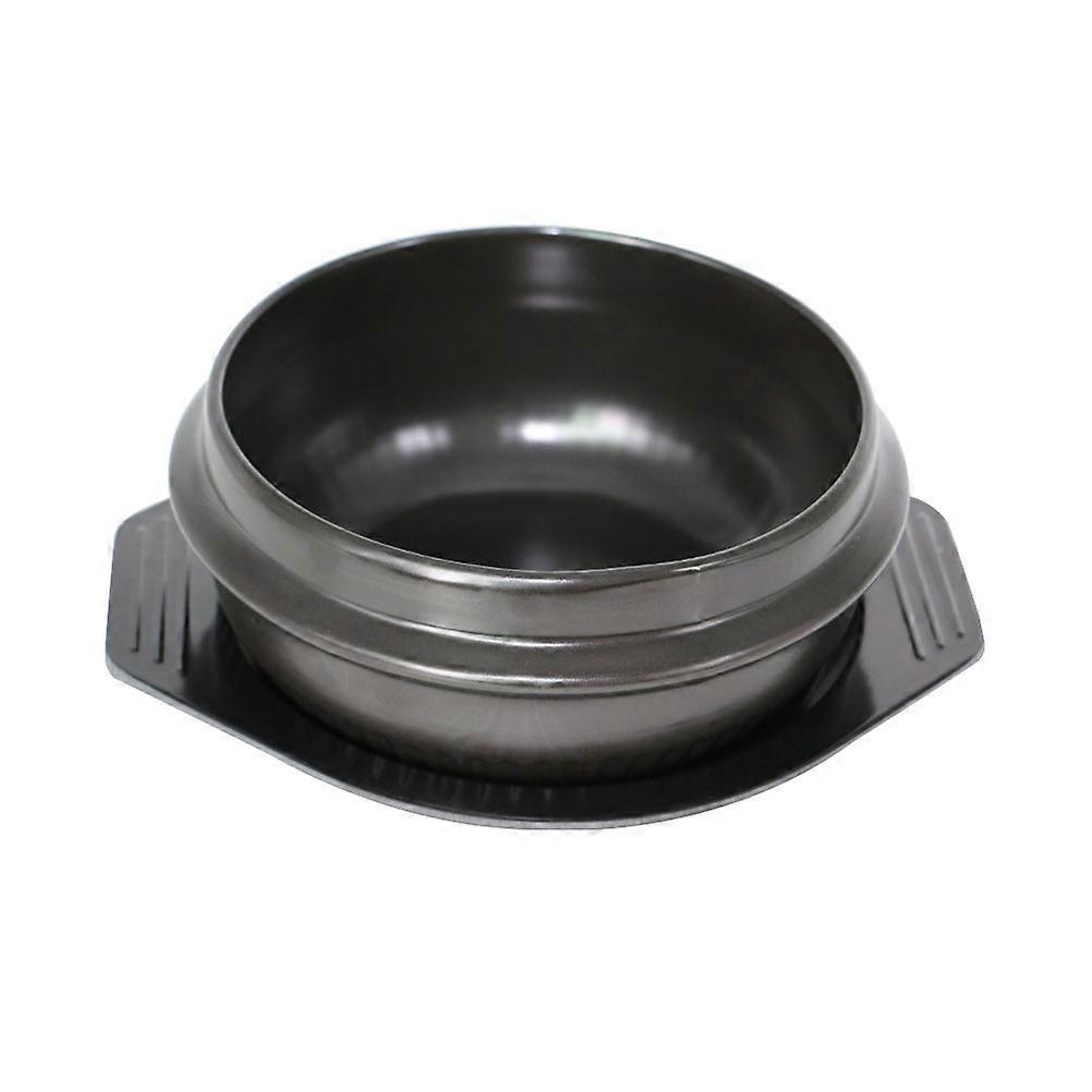 Ceramic Non Stick Bibimbap Pot for Home Use Black Lightweight and 1 Set