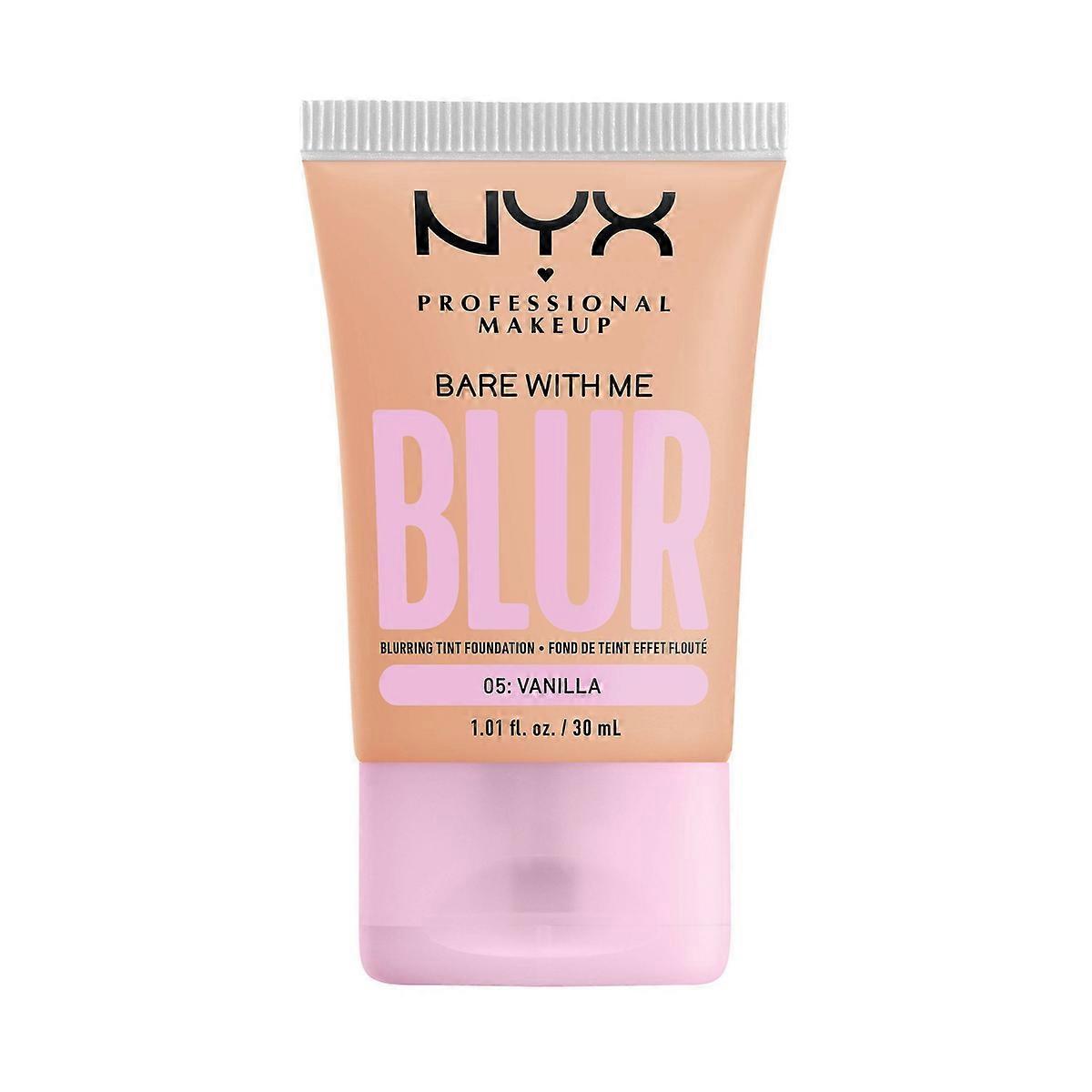 Nyx Professional Makeup Bare With Me Blur Tint Soft Matte Foundation, 05 Vanilla - 1.01 Fl Oz