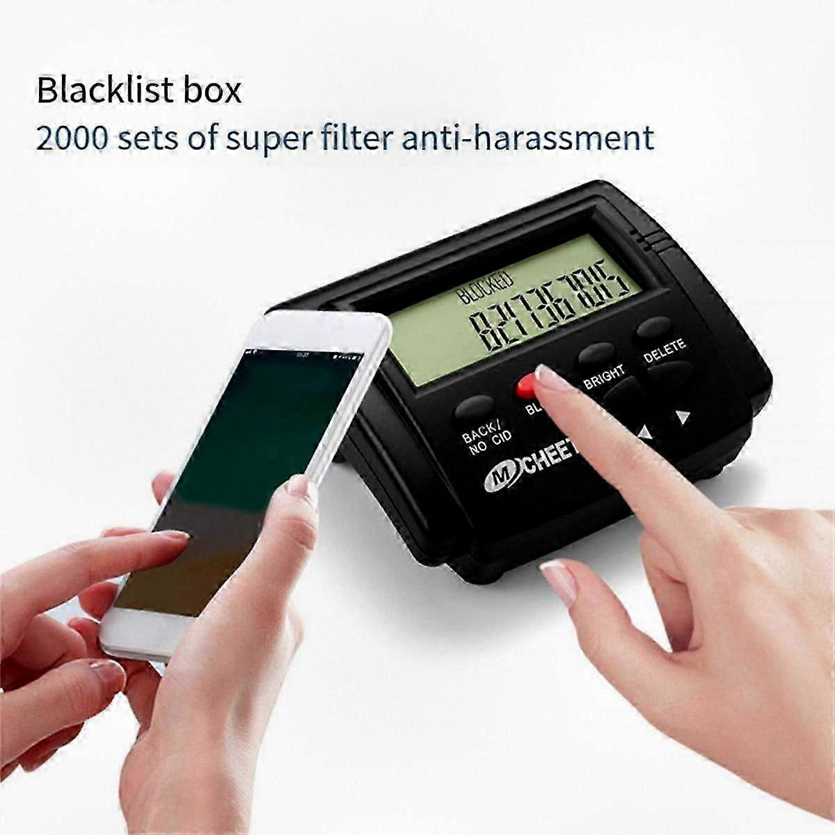 Anrufblocker mit hoher Kapazität und LCD-Display für belästigende eingehende Anrufe - Call Blocker 2000 Group