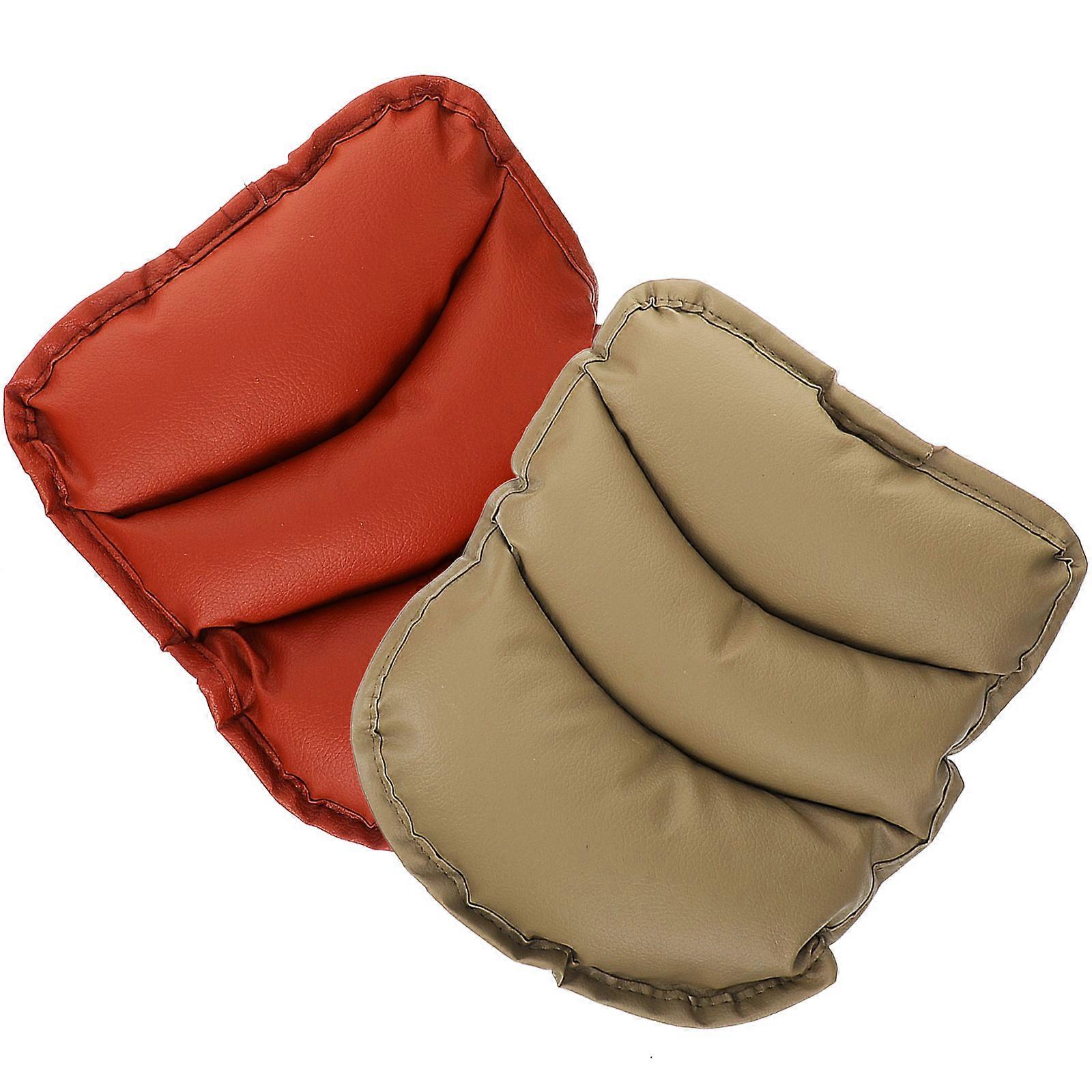 Automobile Armrest Pad Car Use Office Chair Armrest Support Rectangular Simple Design 2Pcs