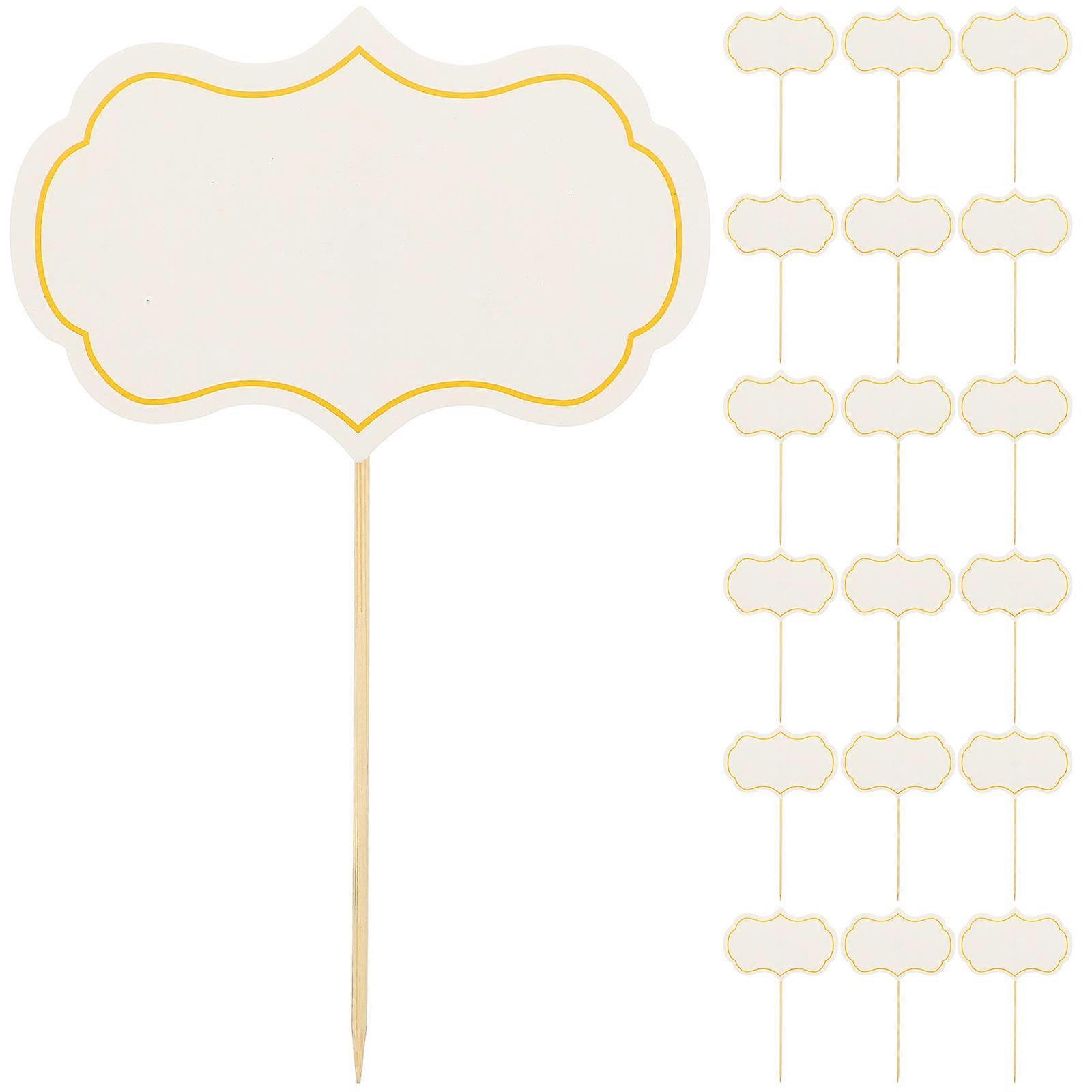 Fixed on Food Cheese Marker Charcuterie Pick Condiment Label Parties Restaurants 24Pack