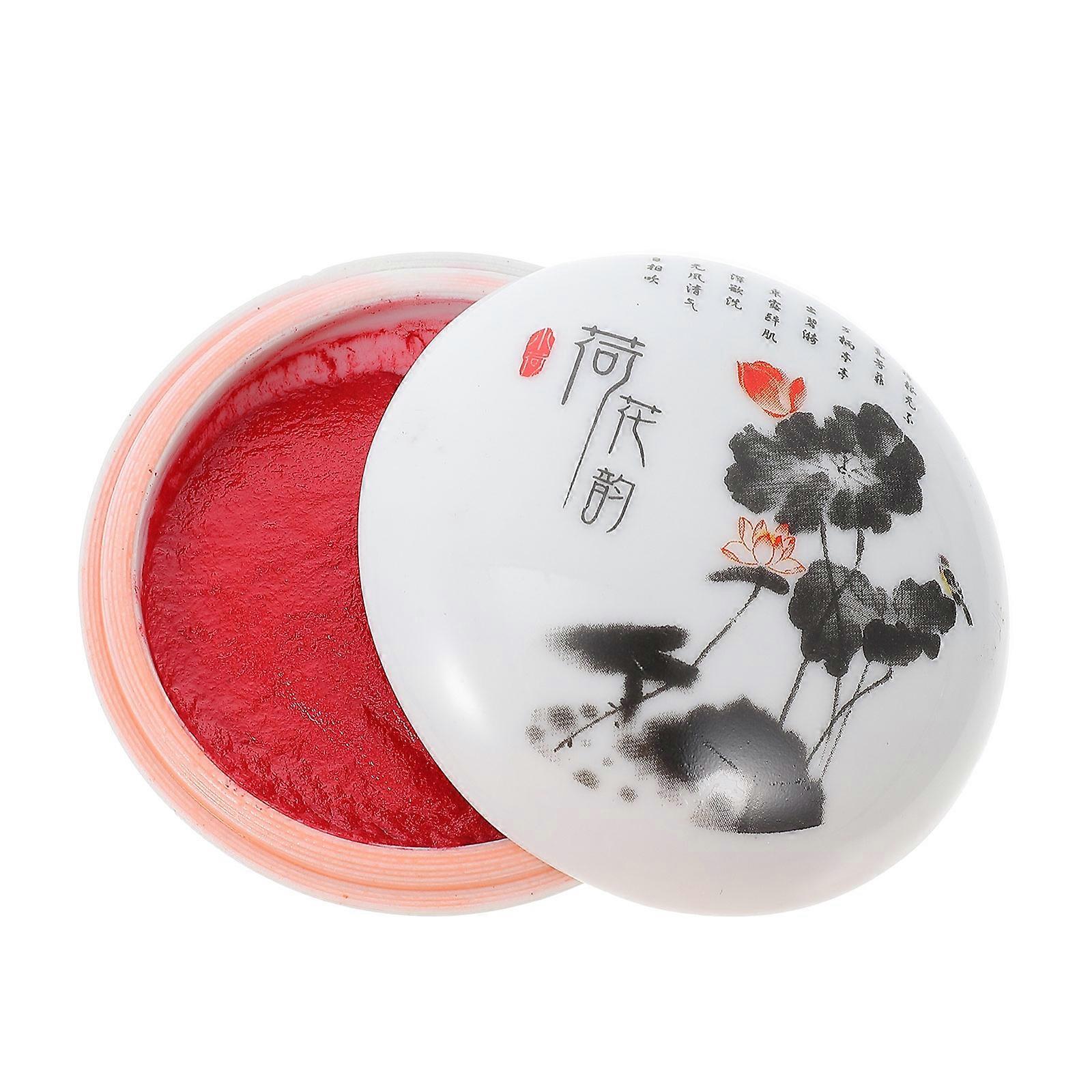 Multipurpose Inkpad For Bright Red Retro Chinese Style 1Pcs