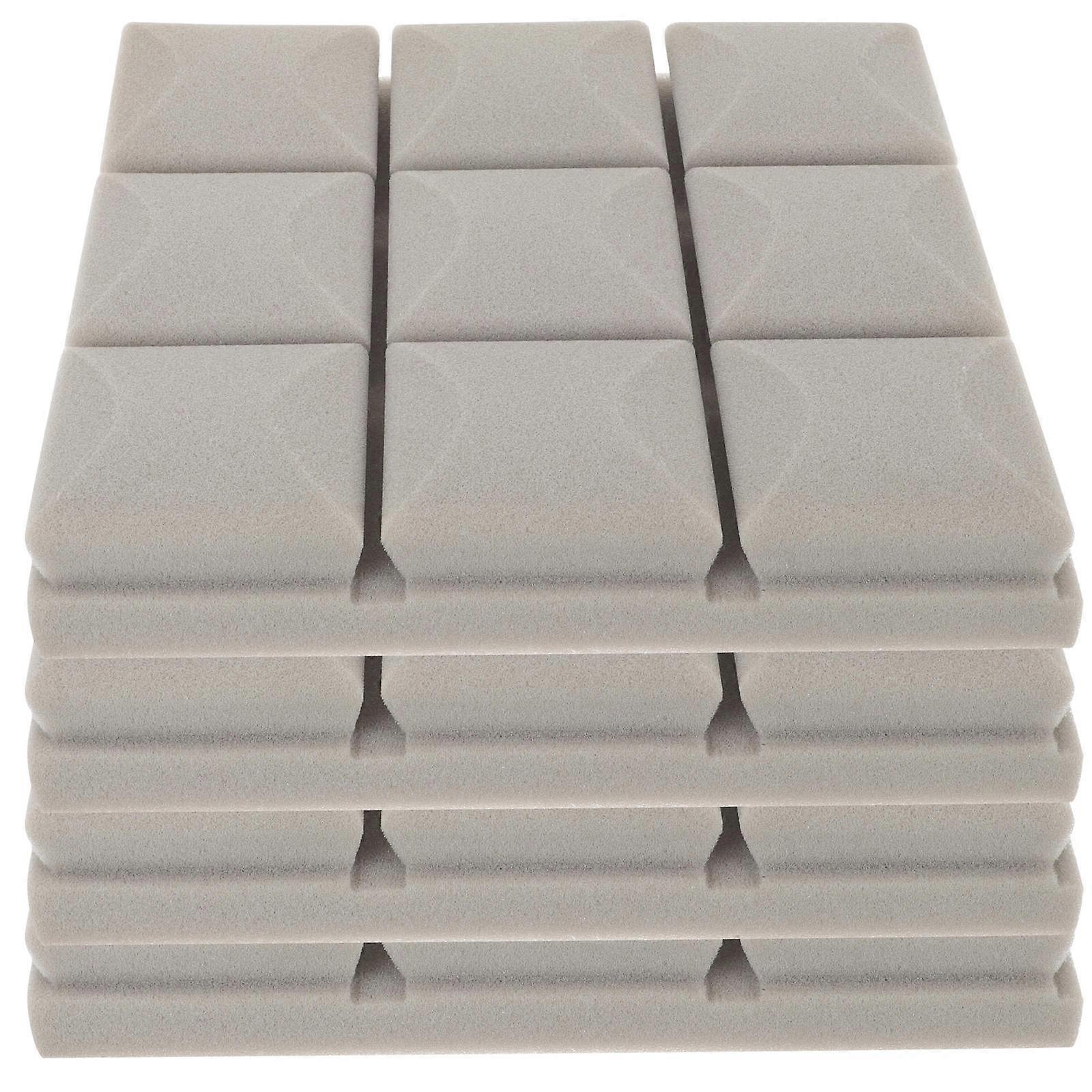 Soundproofing Acoustic Panels High Density Flame Resistant Sound Isolation Foam Noise Reduction for Studios Home Recording Durable Grey Insulation