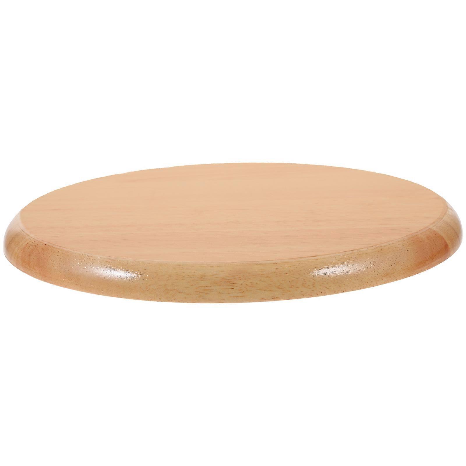 Wooden Round Stool Board Stool Accessory Home Use Wood Deform Resistant 1Pack