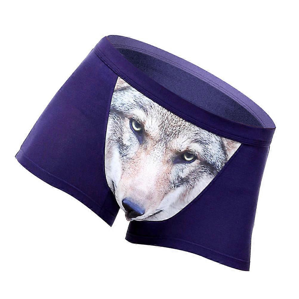 Men's Printed Briefs Design Daily Wear Polyester Underpants 1Pcs