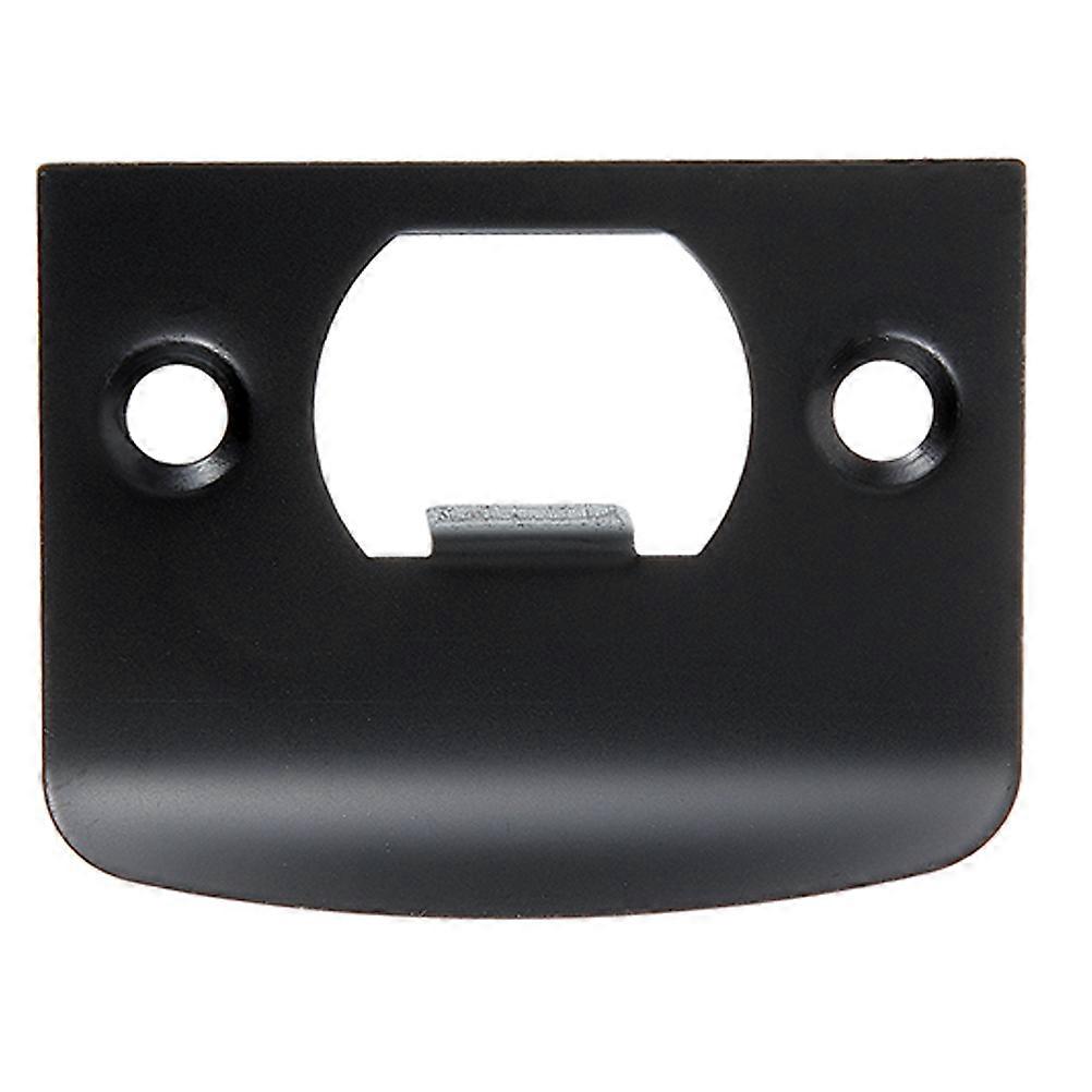Deadbolt Strike Plates D-Strike Plate Door Locking Secure Locking Black 5.50X4.50X0.10CM 1Pack