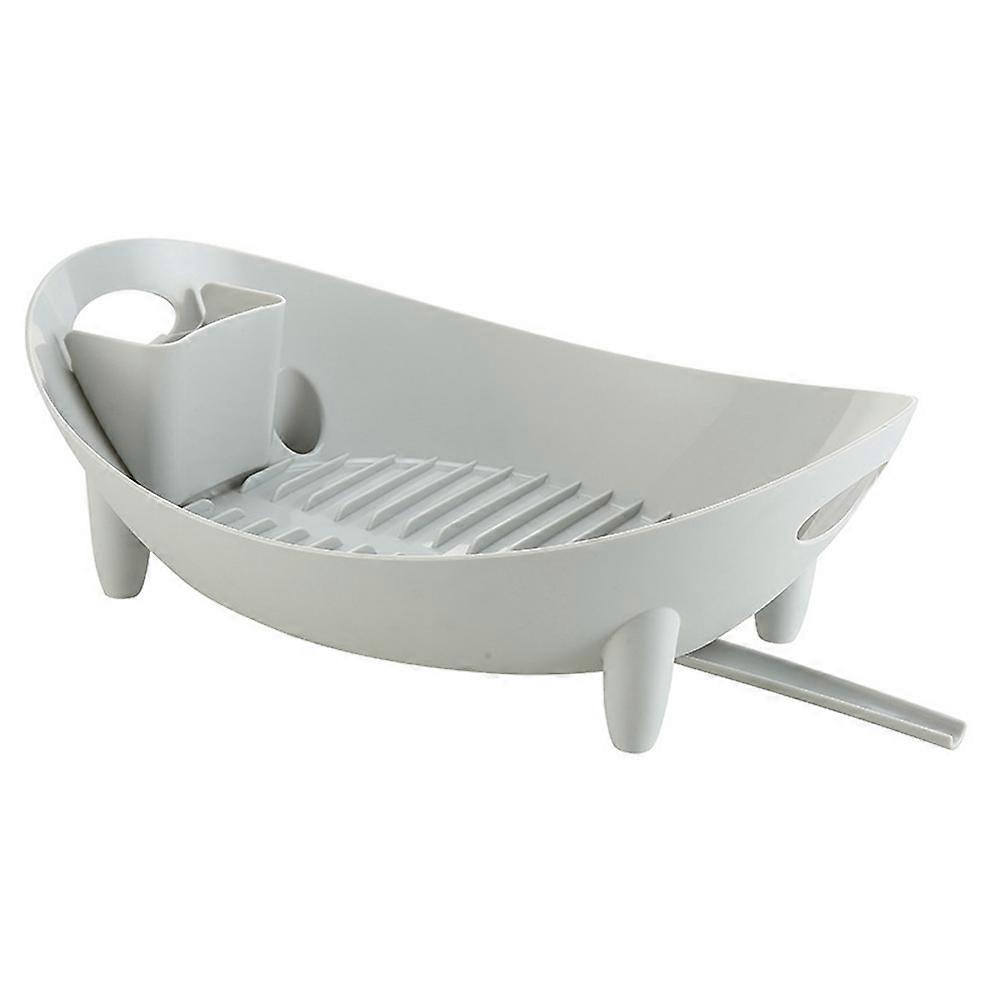Dish Drying Storage Rack Kitchen Utensils Grey 42.5X32X14.5CM Kitchen Storage 1Pack