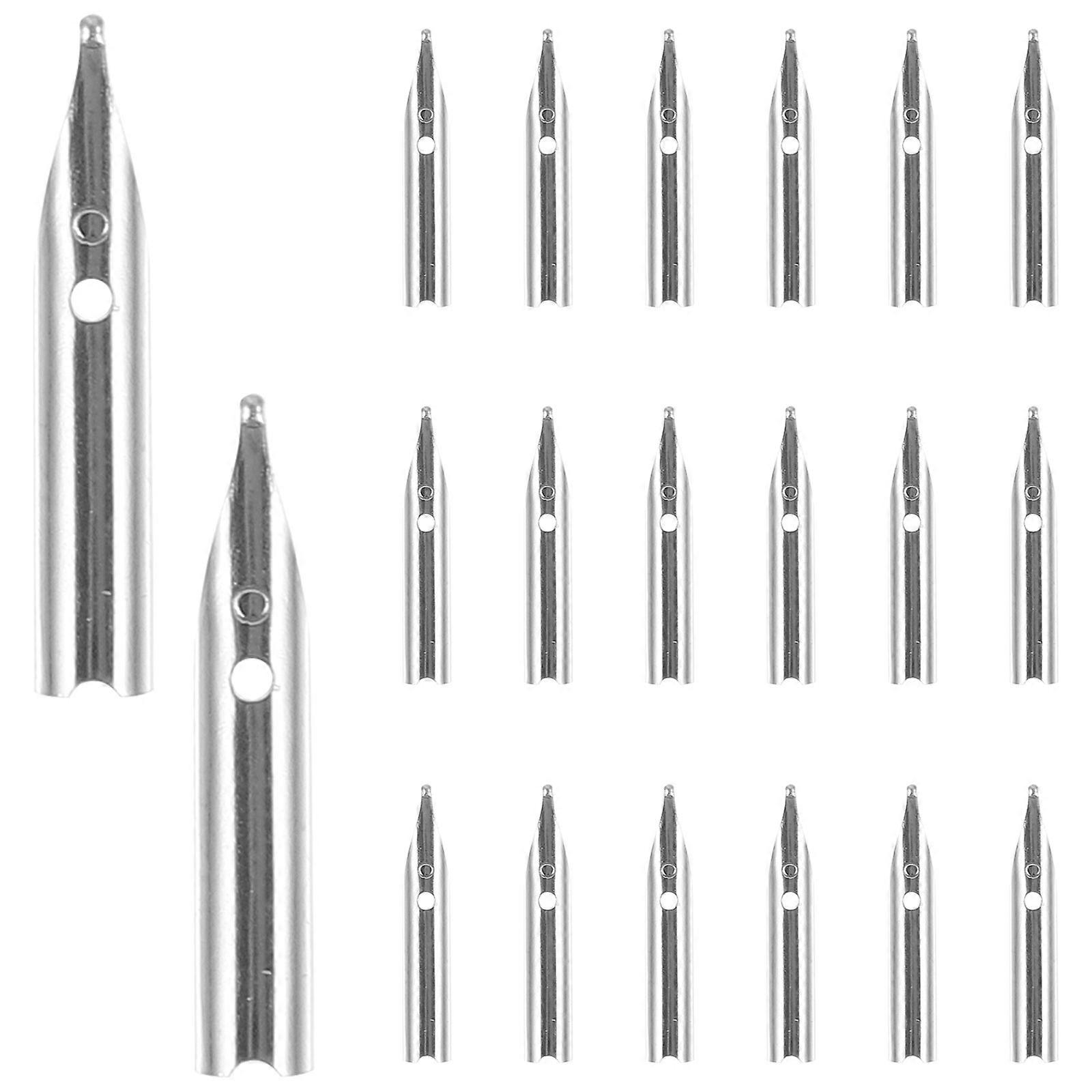 Pen Nibs Calligraphy Practice Fountain Pen Nibs Replacement Gold Lettering Calligraphy Practitioners 20Pcs