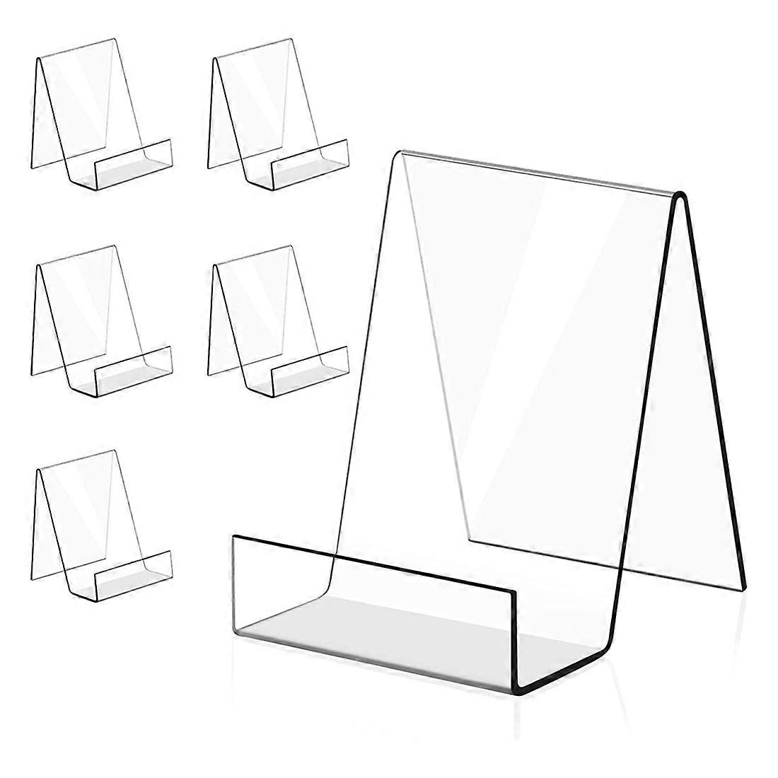 6PACK Acrylic Book Stand for Displaying Picture Albums, (Small)
