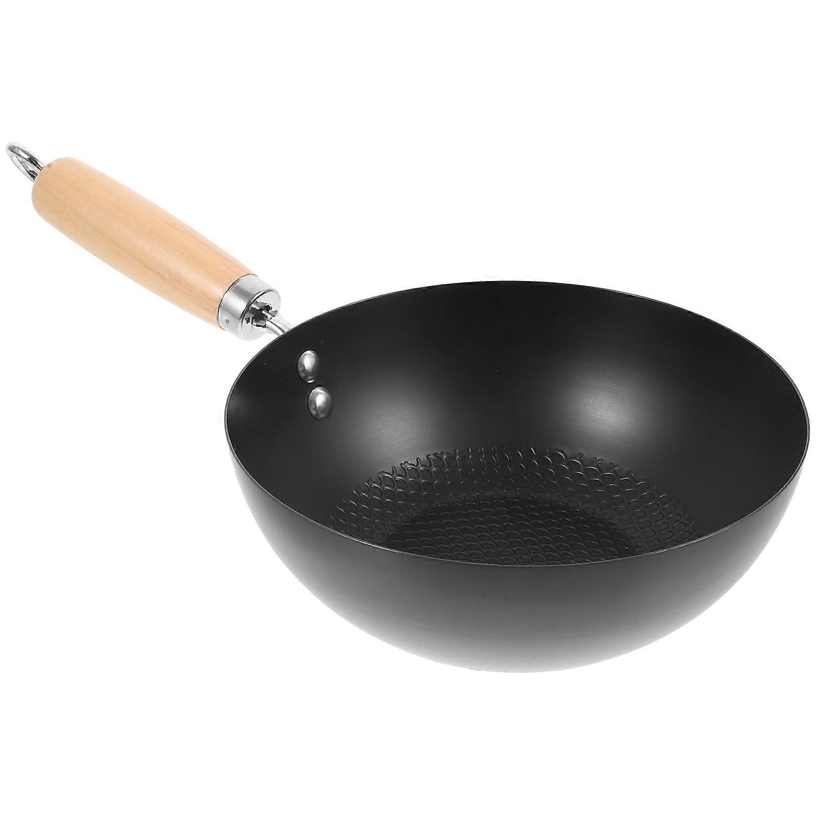 Kitchen Pans Japanese Wok Pan Non-Stick Cooking For Home Cooking Black 20Cm 1Pack