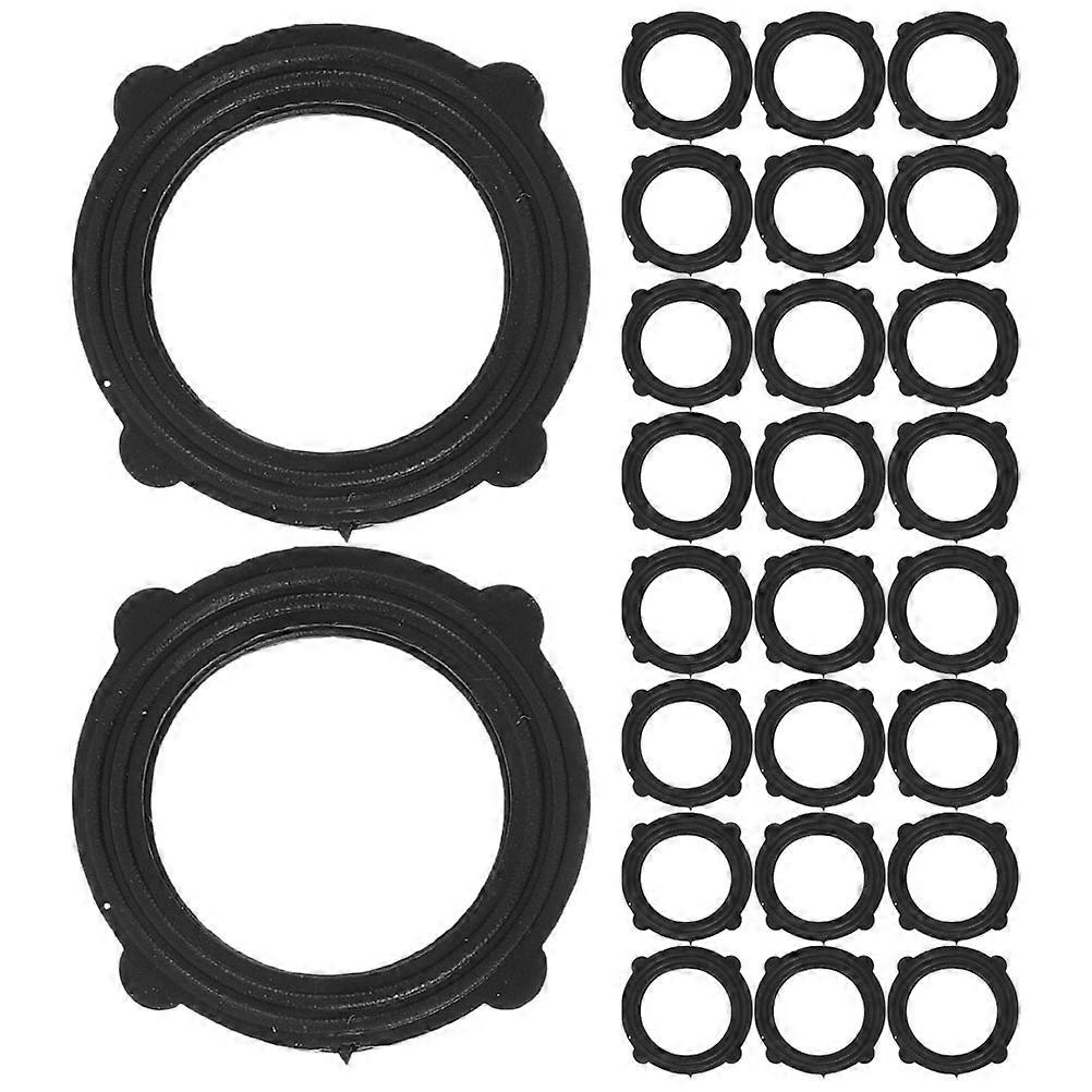 50pcs Rubber Hose Washers with Tabs for Garden Hose Connections – Durable Sealing Gaskets for Easy Installation and Leak Free Repairs