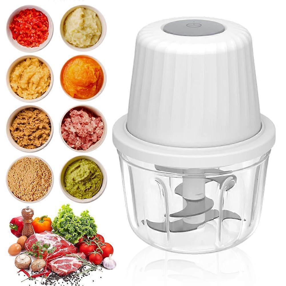 Electric Onion Cutter 400ml, Versatile Vegetable Chopper Mixer with Type C Charging for Onions, Garlic, Fruits, Nuts, and Meat