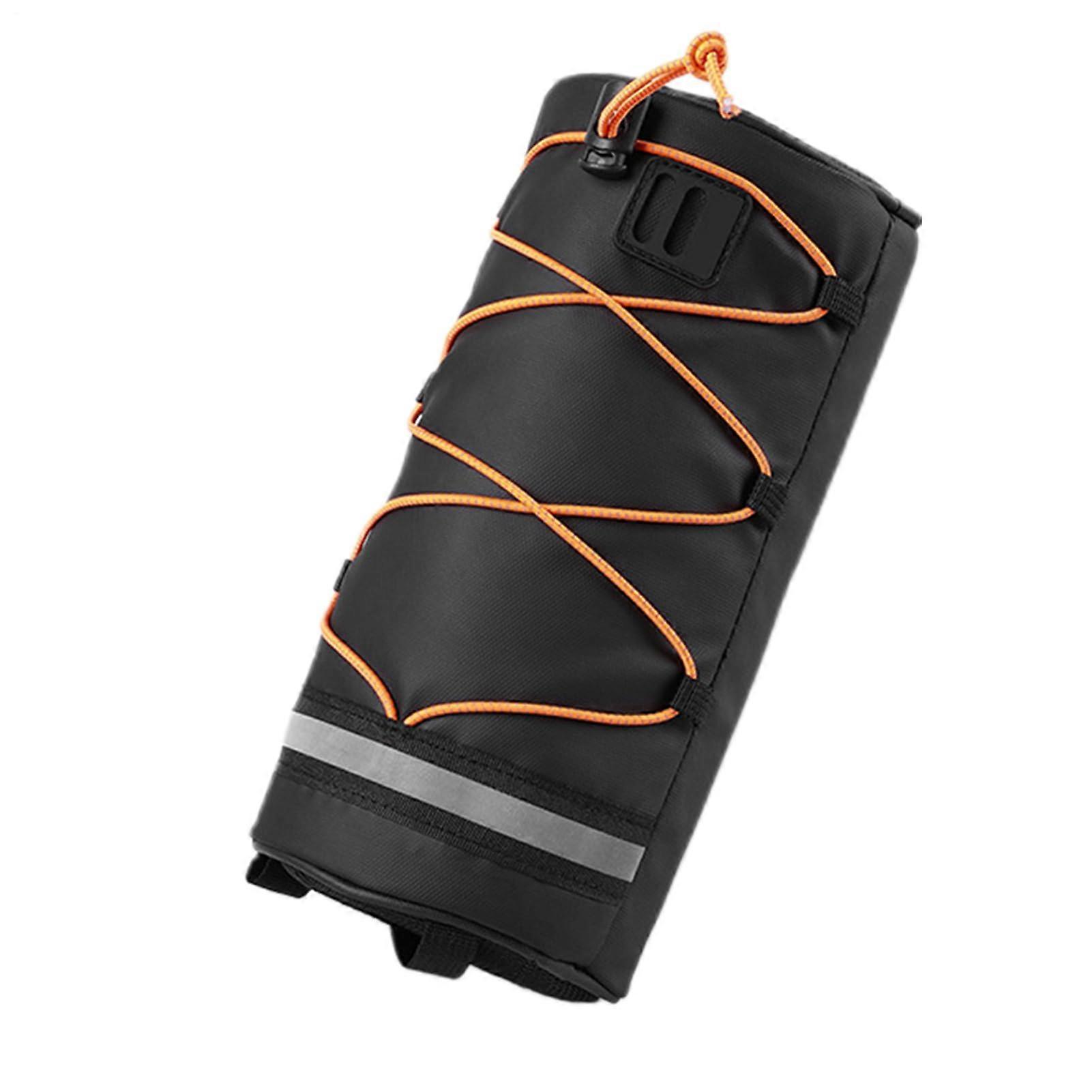 Bicycle handlebar bag , removable with large capacity for phone tools bottles