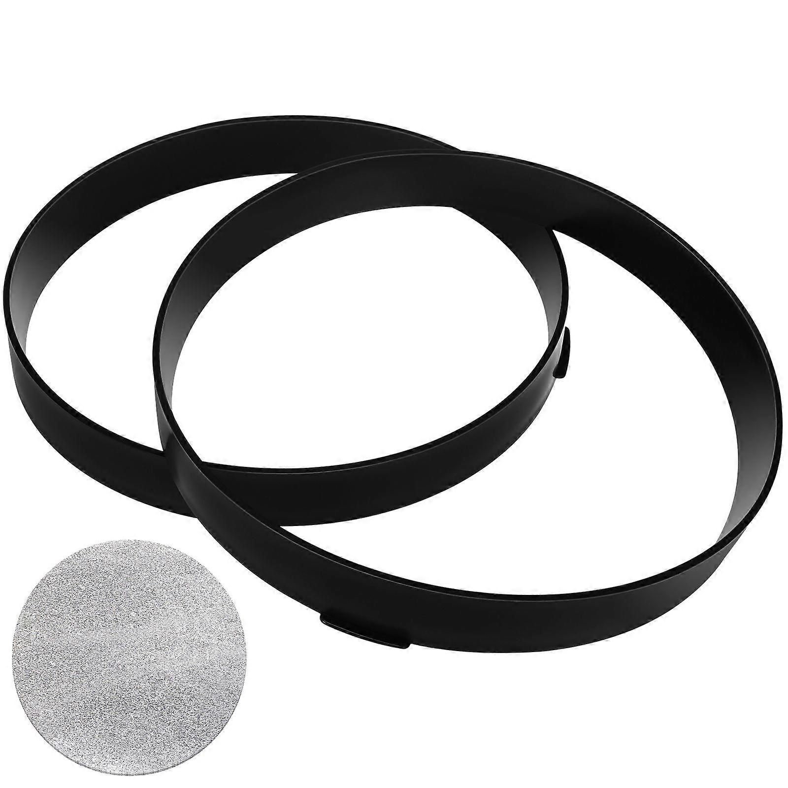 2Pcs DIY Reusable Garden Path Paving Mold Crescent Molds Brick Stone DIY Molds Tool for Garden