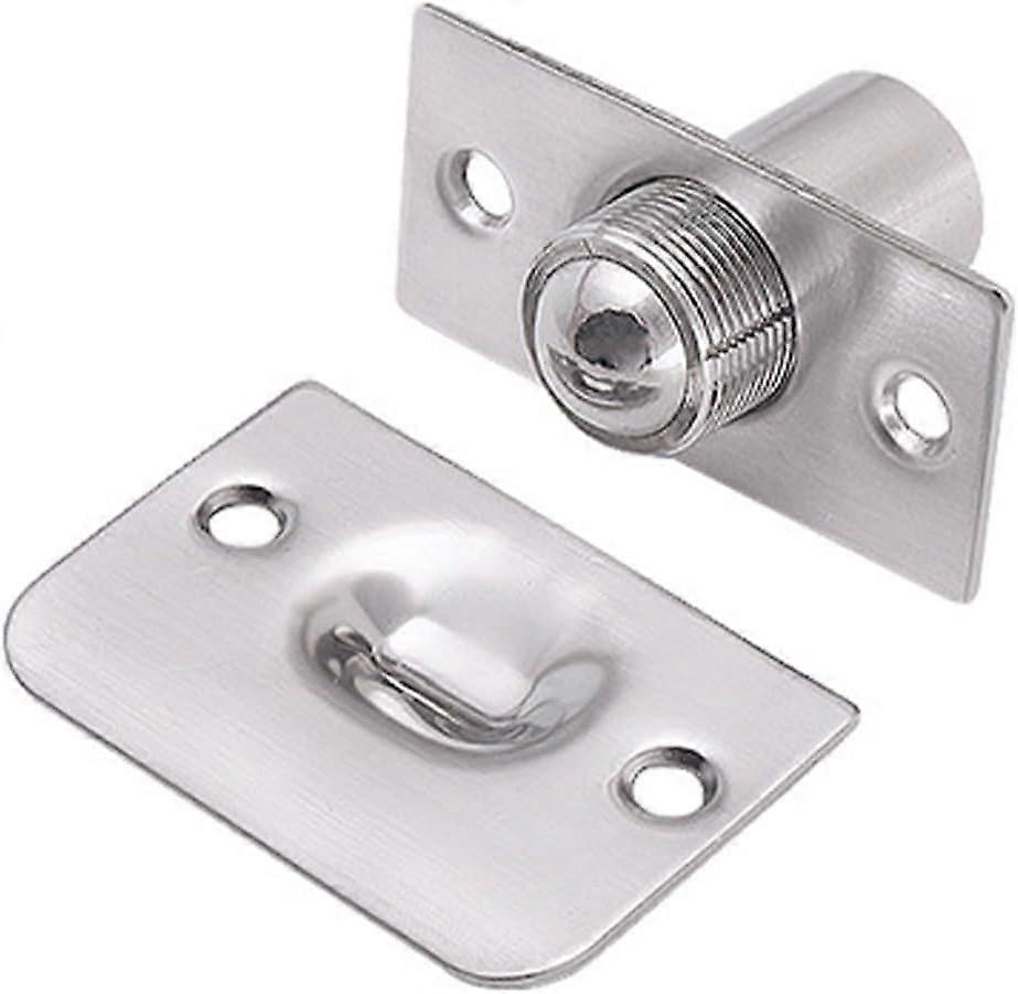 Adjustable stainless steel internal latch for ball bearing door