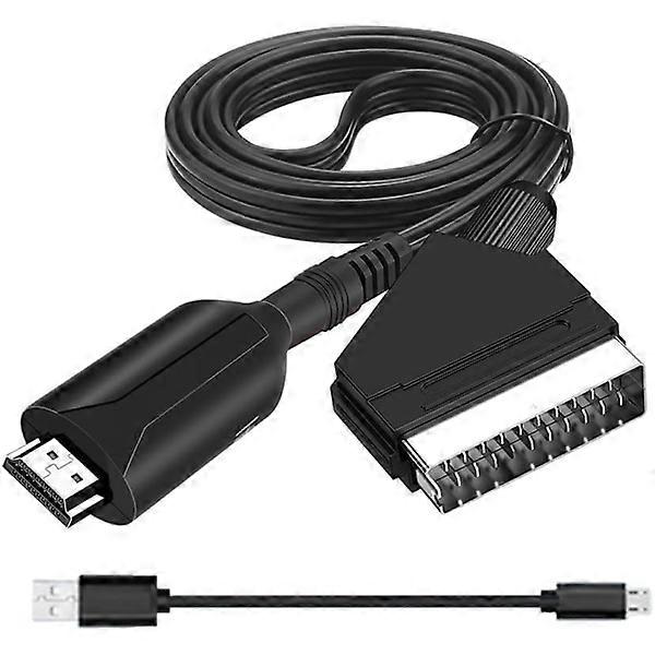 Scart to HDMI Converter, All-in-one SCART to HDMI Adapter, 1080P