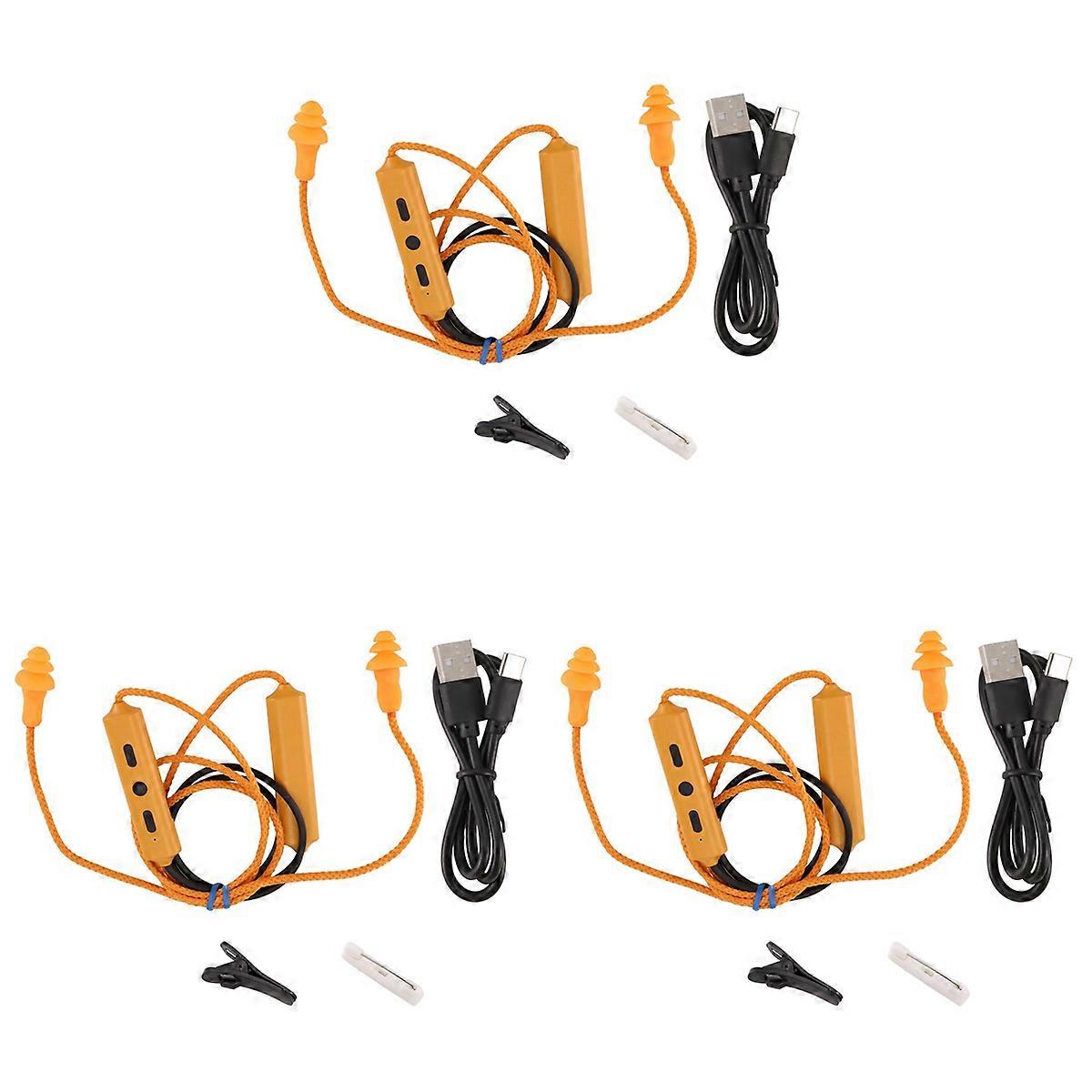 Ear Plugs Bluetooth Headset Noise Reduction Earphone for Work Hearing