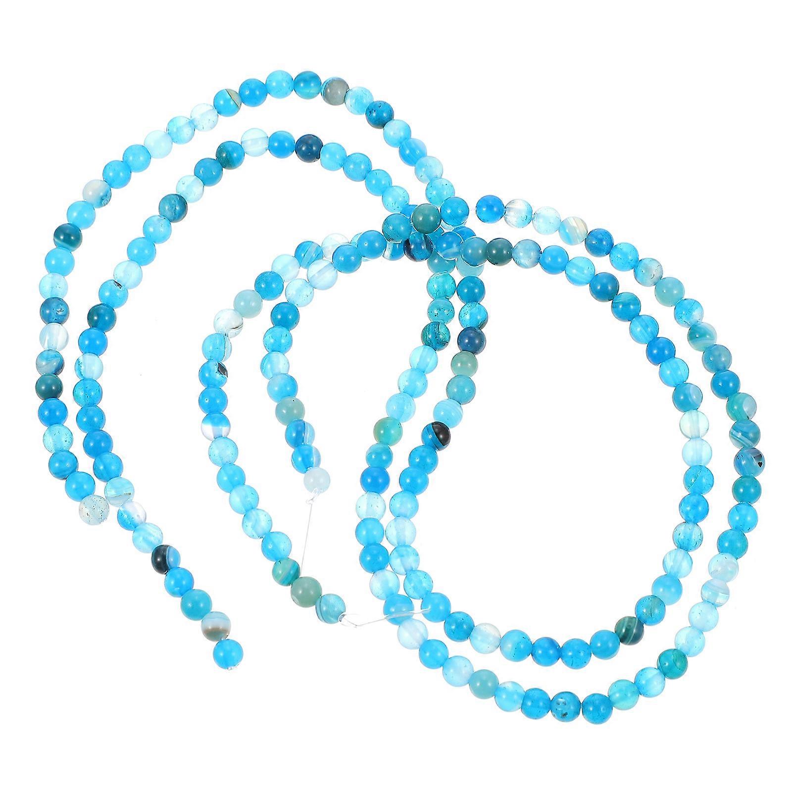 Stone Beads For Bracelet Making Agate Round Handicrafts DIY Jewelry Makers 0.4x0.4x0.4cm 180Set