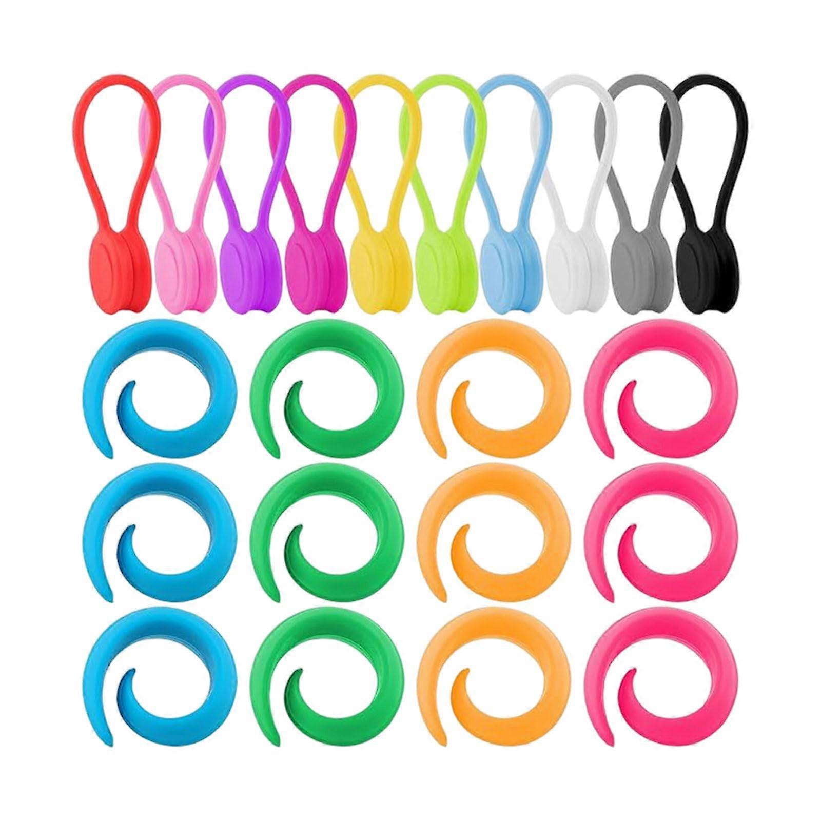 22Piece Magnetic Fabric Clips Set with Silicone Thread Spool Holder