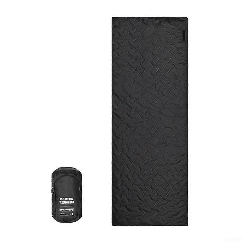 OutdoorCampingSleeping bag, portable, warm, temperature control, Spliceable, light, comfortable for hiking, backpacking, travel G100L left black