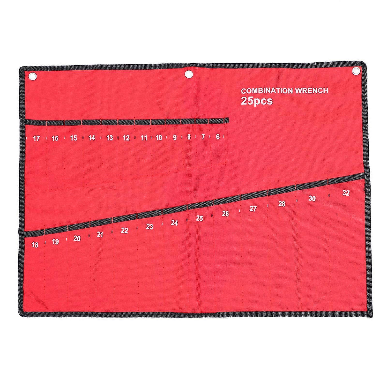 Repair Tools Storage Bundle Bag Canvas Spanner Holder Wrench Organizer Pouch