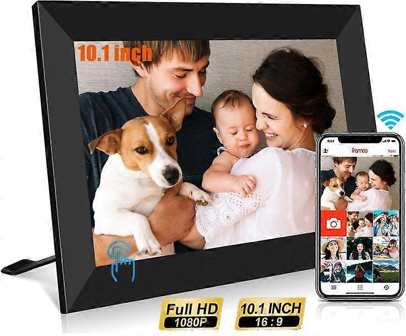 VINSIC 101 Inch WiFi Digital Photo Frame with 1280 x 800 IPS Touch Screen and 32GB Cloud Storage