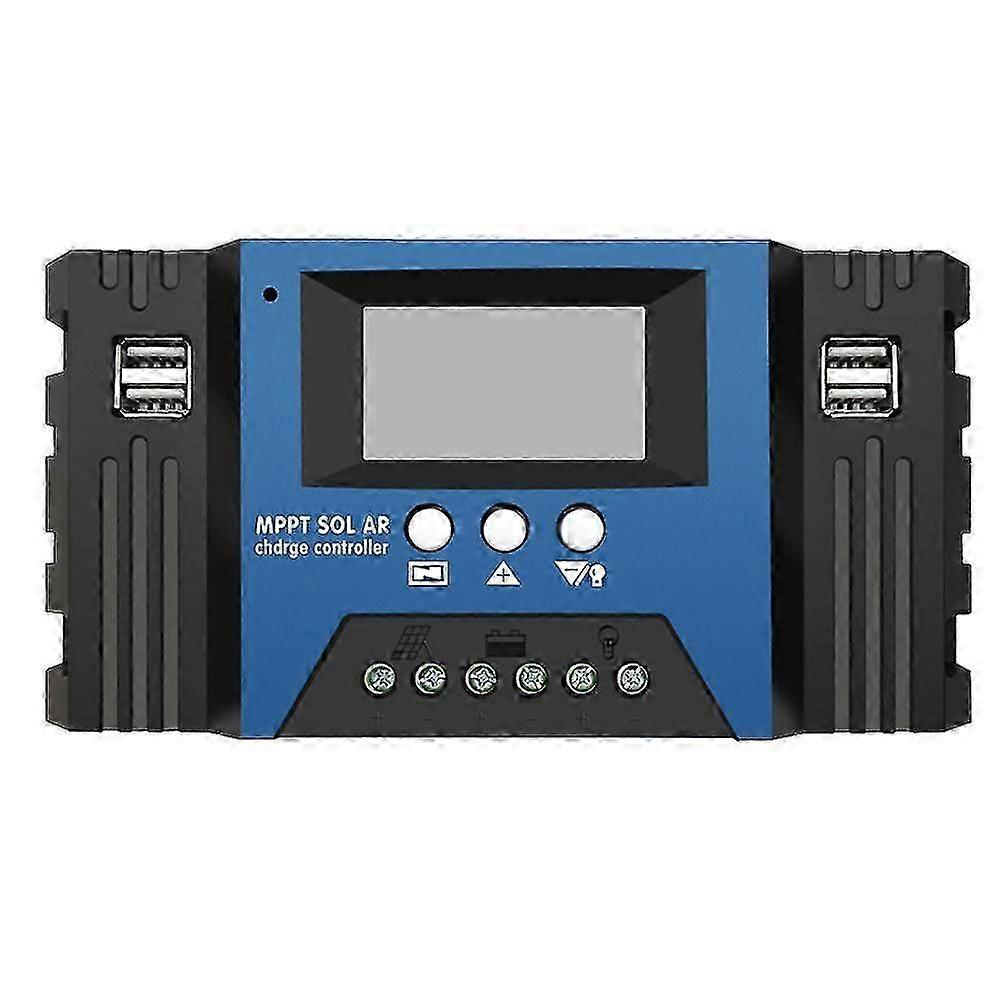 Controlador solar Mppt 30a Dual USB Lcd Display Intelligent 12v 24v Solar Cell Panel Charger Regulat