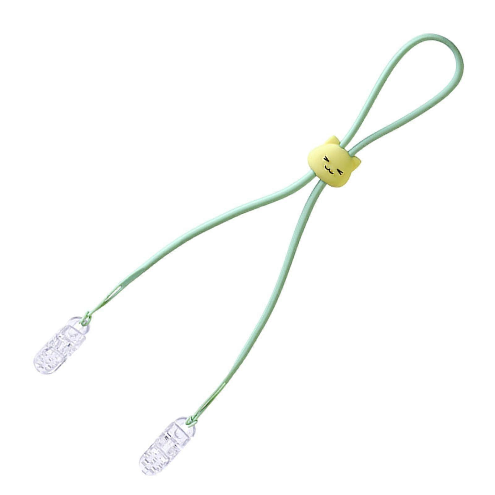 Bib Clips Soft Waterproof Napkin Holder With Bear Chain Clip Adjustable Neck Strap Yellow