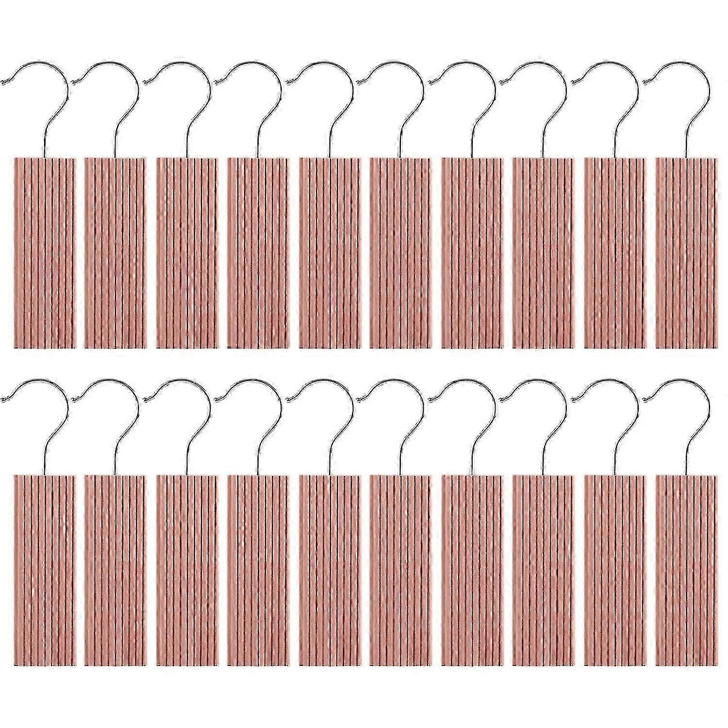 20pcs Heavy Duty Smooth Coat Hanger Block with Hook for Clothes