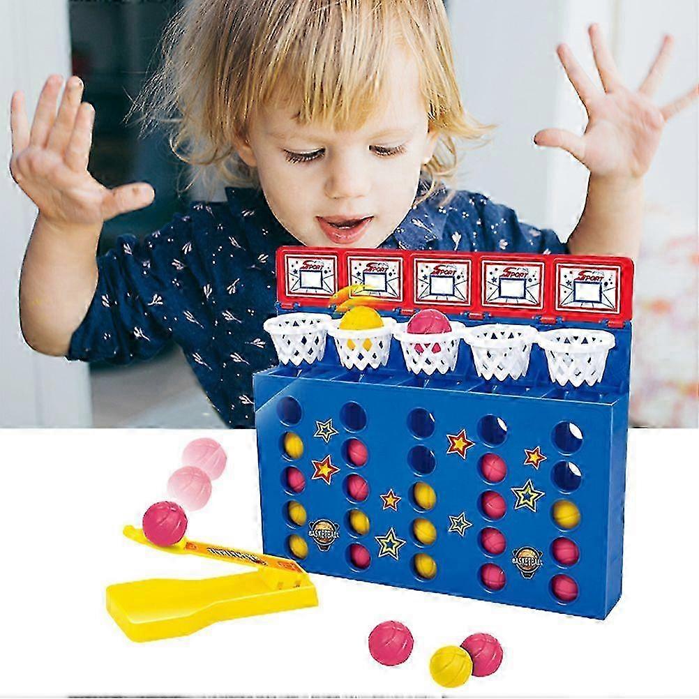 Kids Basketball Shooting Game Bouncing Linking Educational Toy Bouncing Board Game