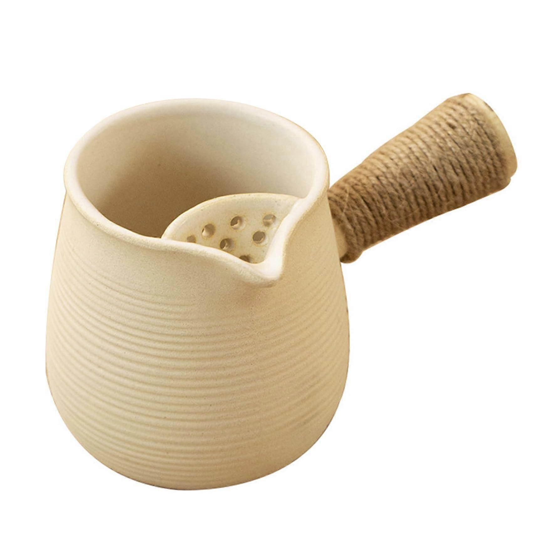 Ceramic Teapot 16.9oz/500ml with Filter for Camping Picnic BBQ