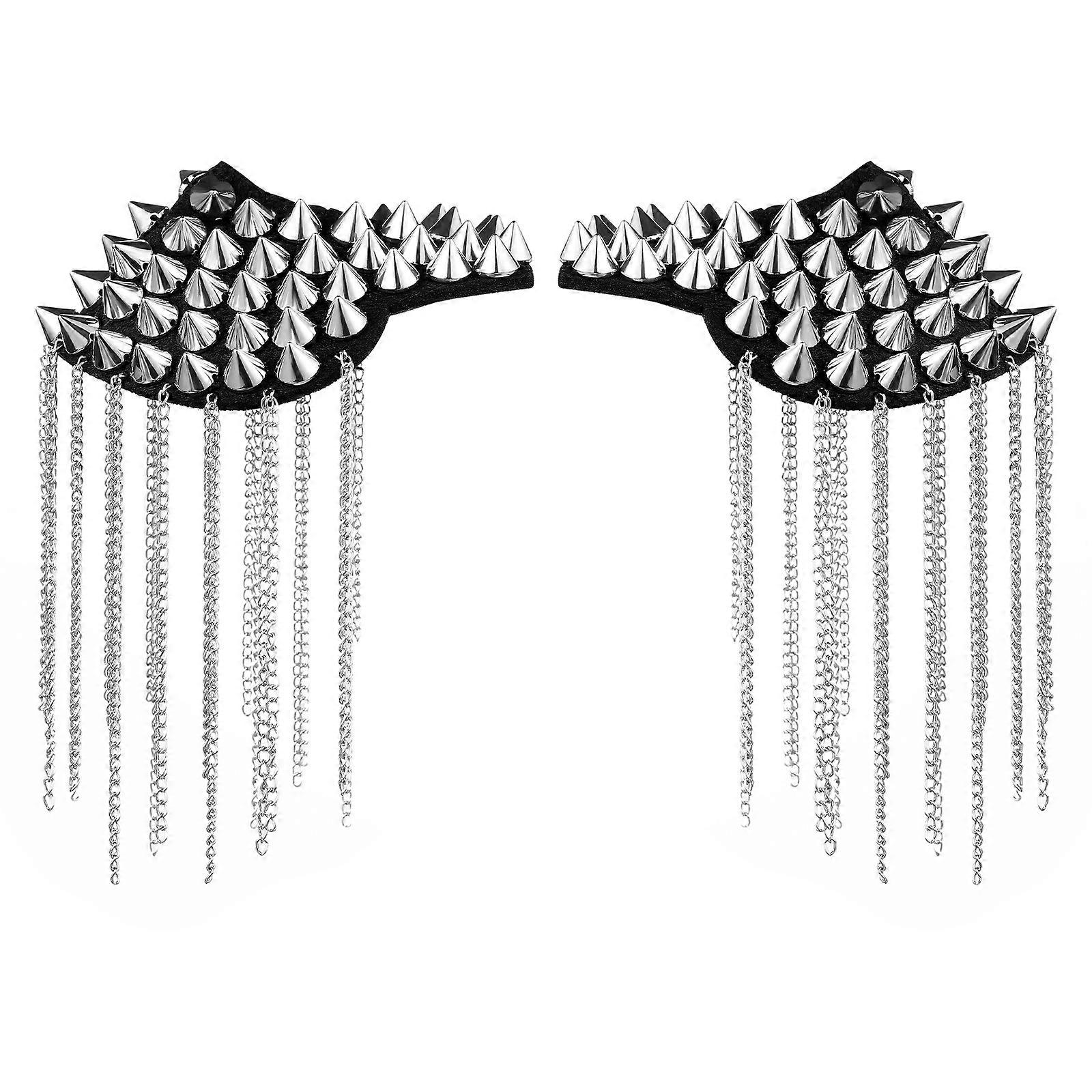 Shoulder Boards Epaulets Fringe Design Retro Western Style 1 Pair