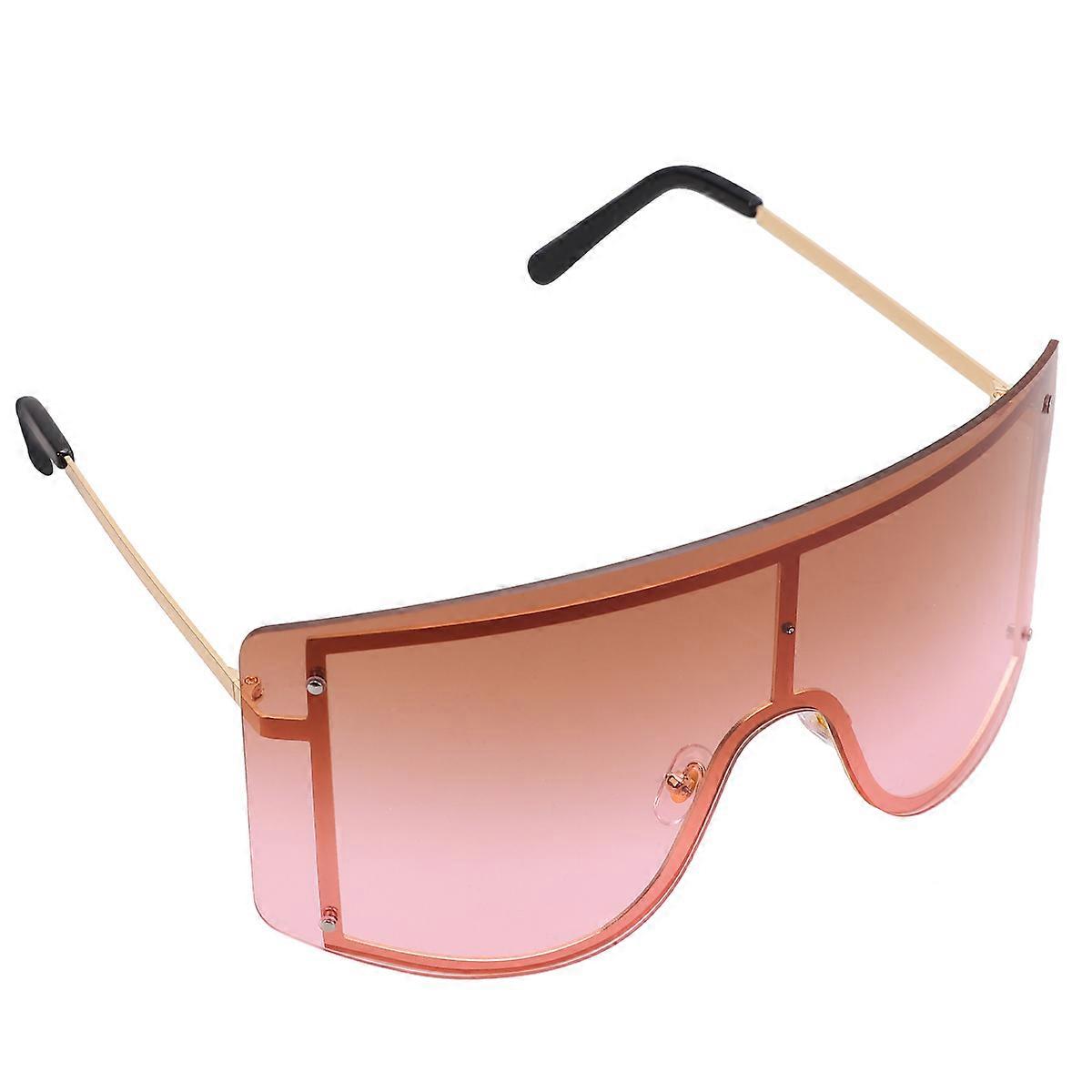 Fun Sunglasses Decoration Pink Oversized Frame UV Protection 1Set