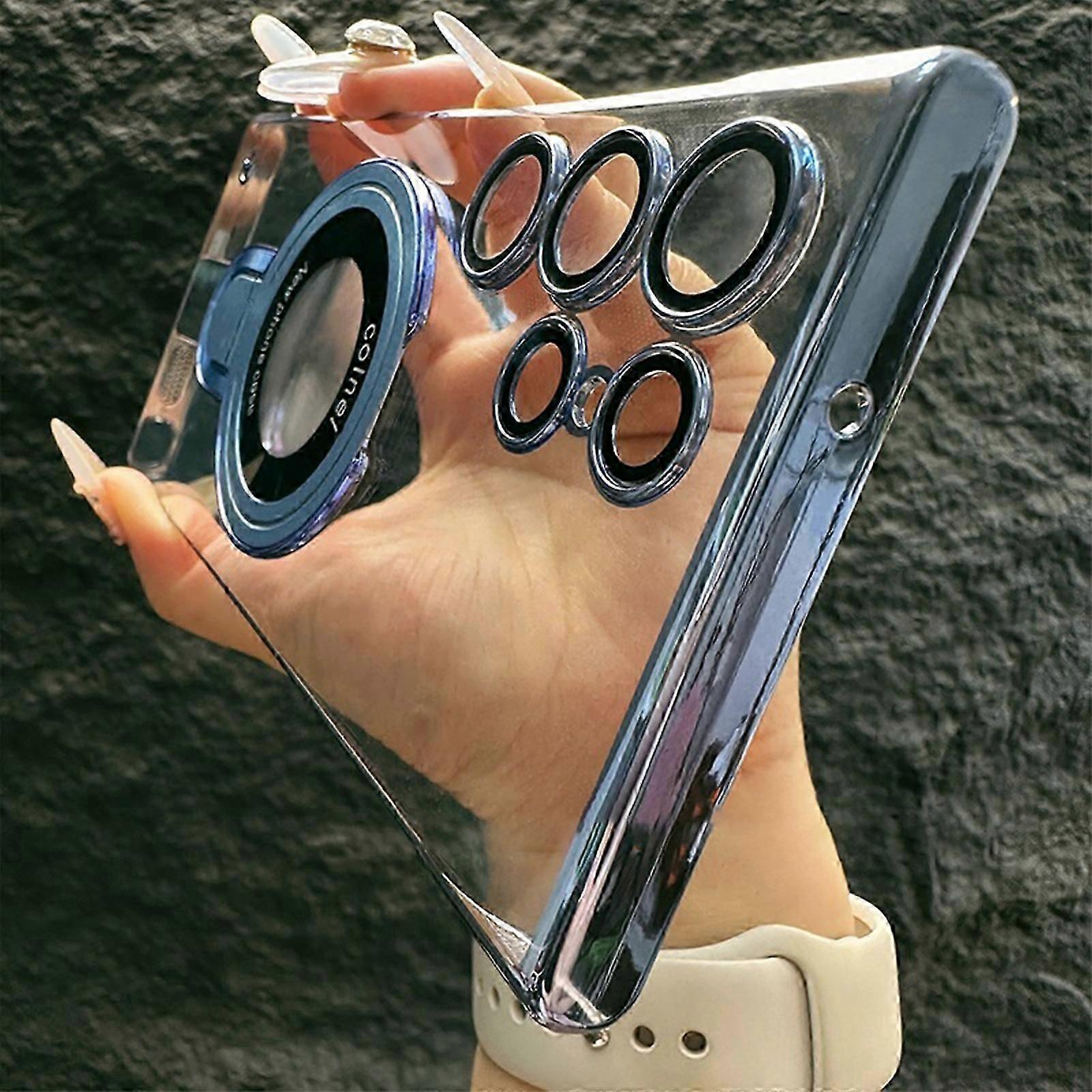 Magnetic Ring Case for S24 Ultra Case Kickstand Compatible with MagSafe Shockproof Phone Case for Galaxy S24 Ultra