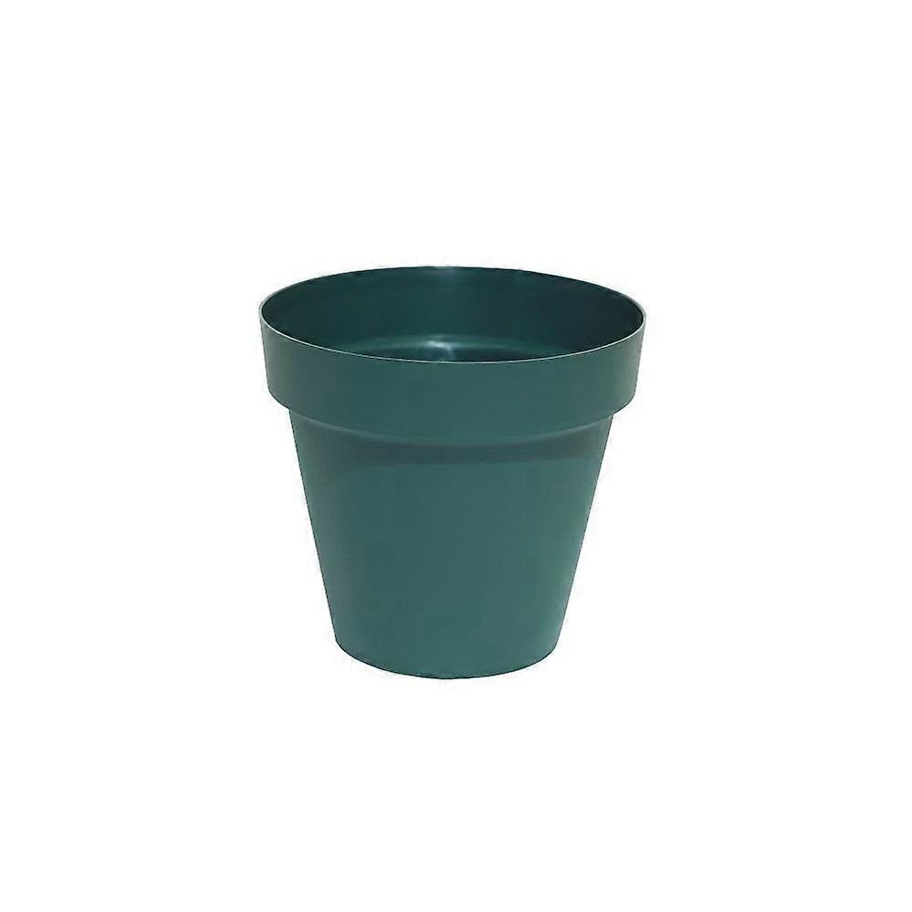 37cm Green Cascade Pot Durable Plastic with Wheels for Easy Plant Mobility