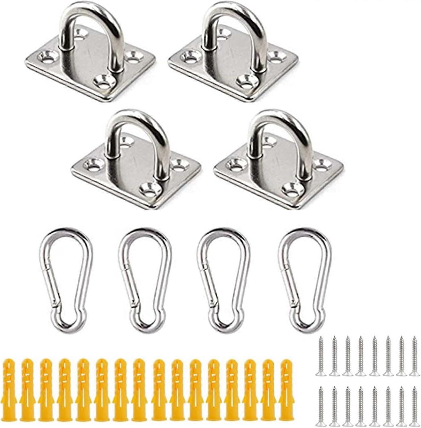 1 set of stainless steel eye plates, heavy duty hardware kit