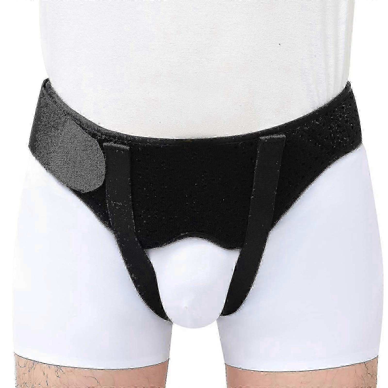 Inguinalis Hernia Support öv dupla ágyéki sérv fájdalomcsillapító rácsos merevítő férfiak