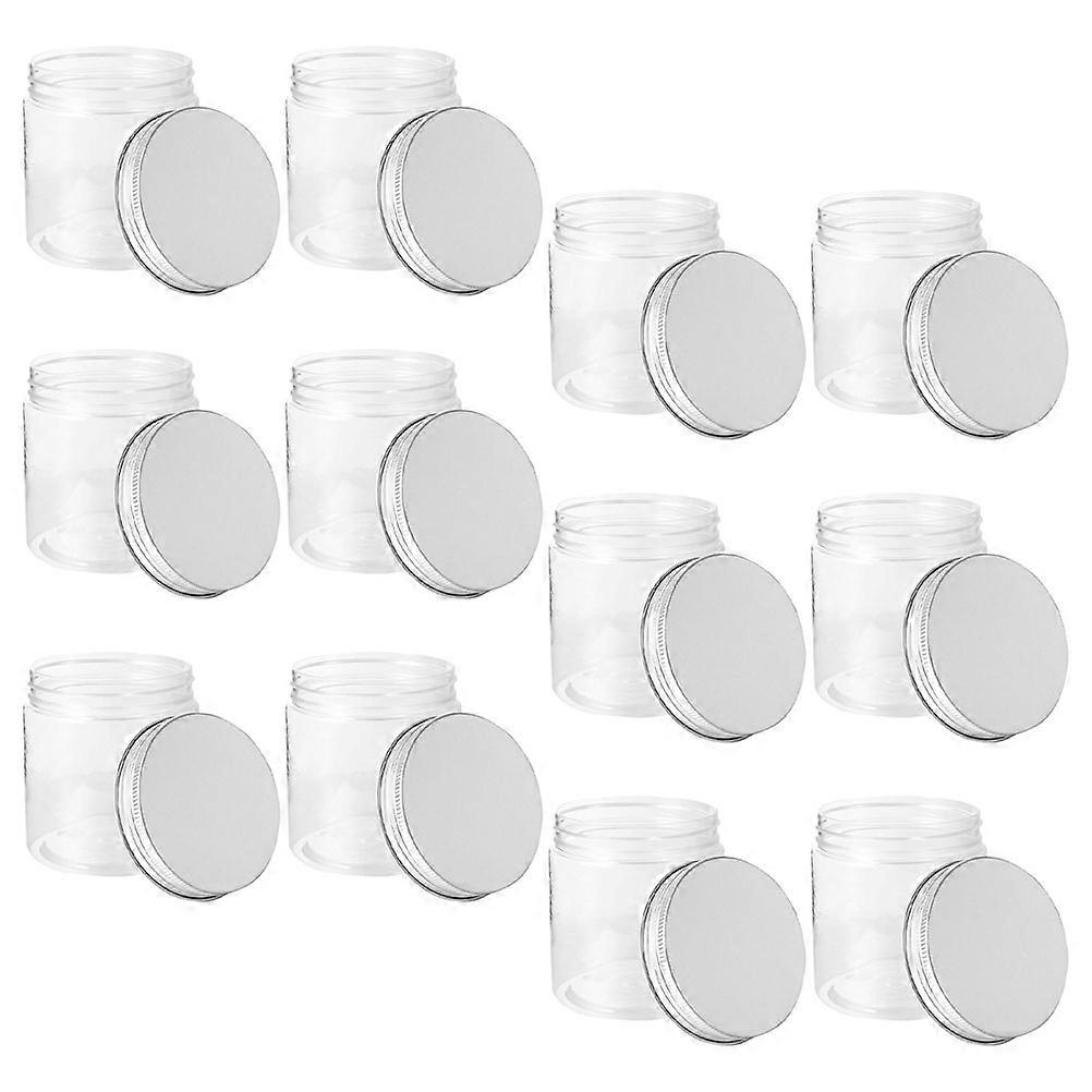 12pcs Transparent Mason Jars with Silver Lids – Airtight Food Storage Containers for Fruit, Jelly & Salad – Reusable Kitchen Essentials