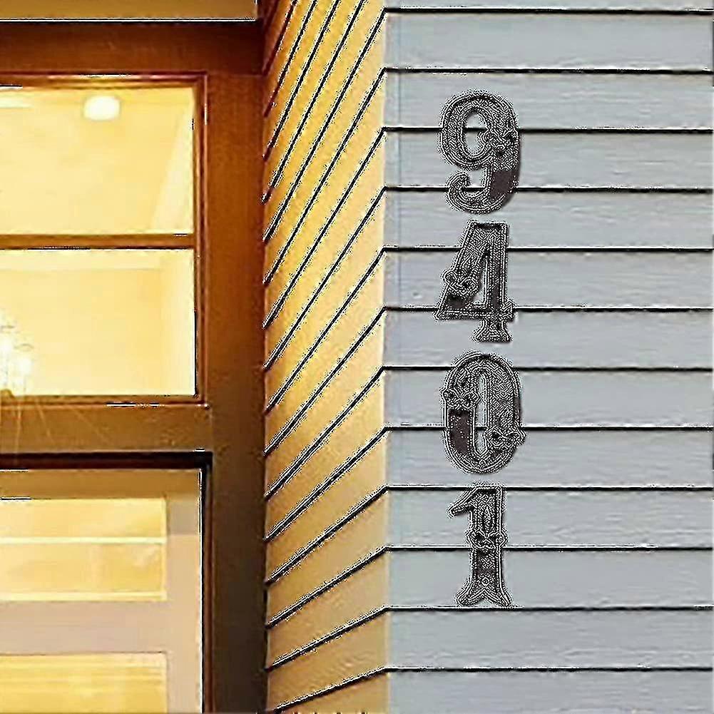 Address Numbers For Houses,4.5 Inch Cast Iron House Numbers,unique Address Numbe--