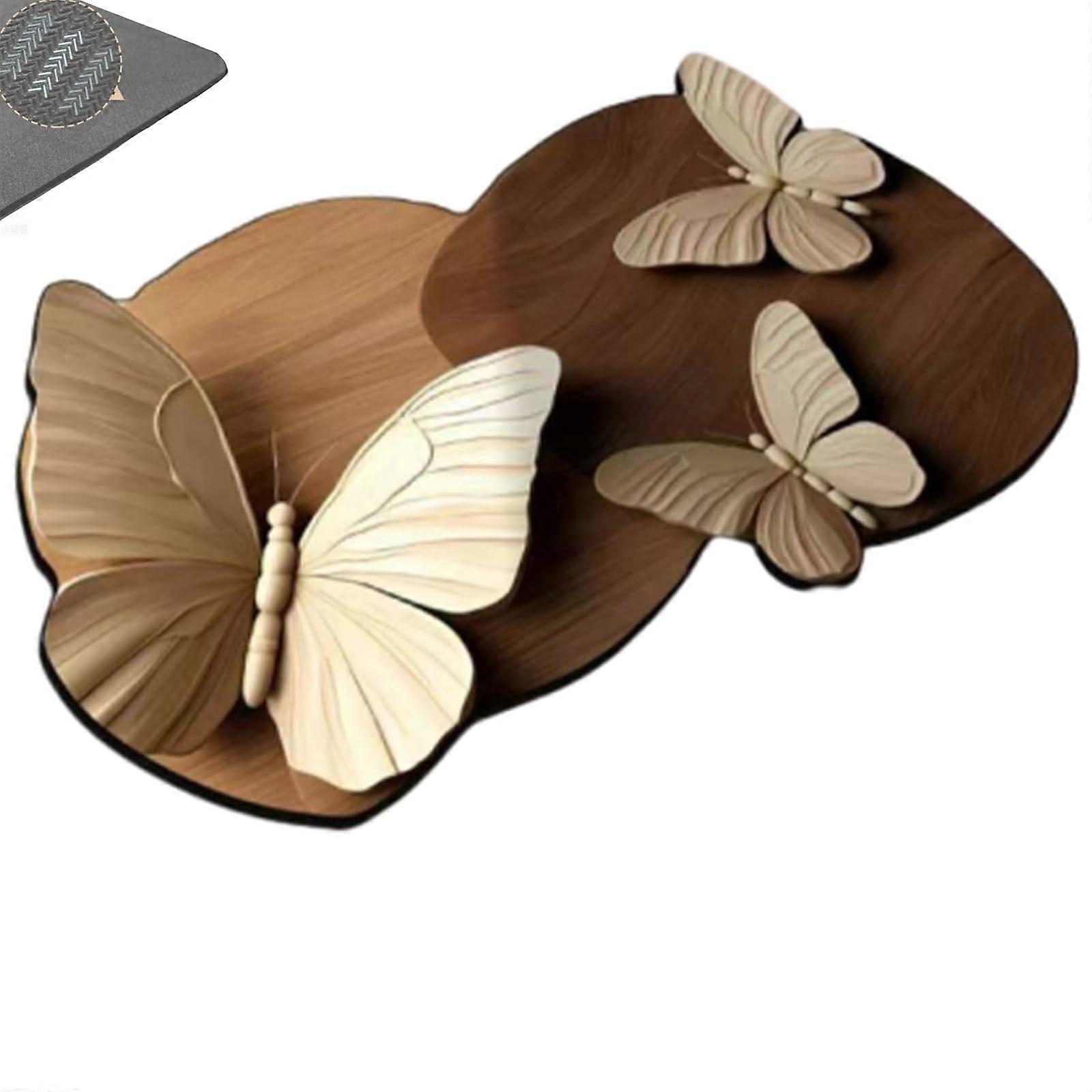3D Realistic Pattern NonSlip Absorbent Matte, Safe QuickDry Bathroom Floor Optical Illusion Carpet (Color6, 31.6 * 47.2in)
